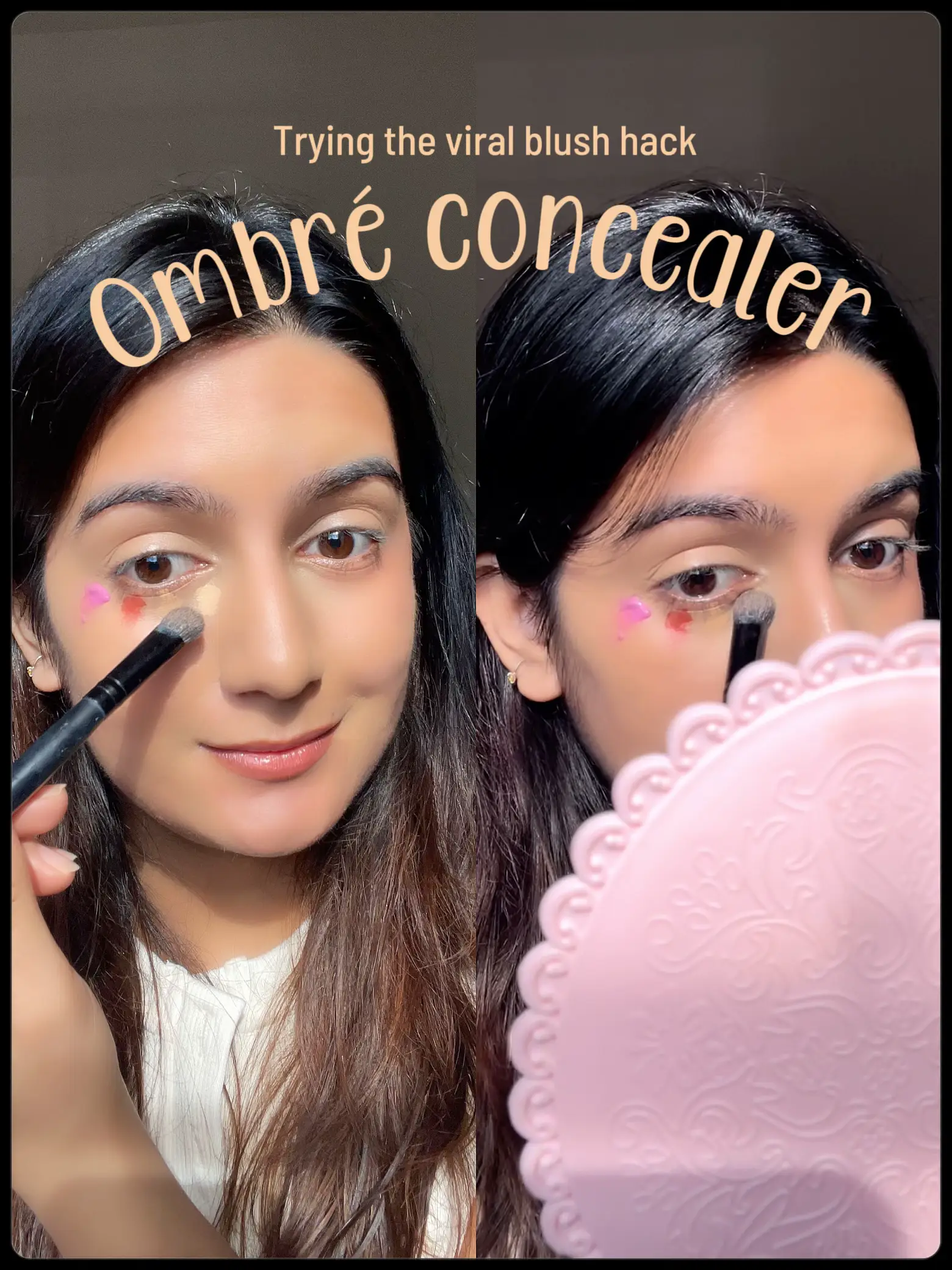 I tried the retro makeup hack that uses white concealer.