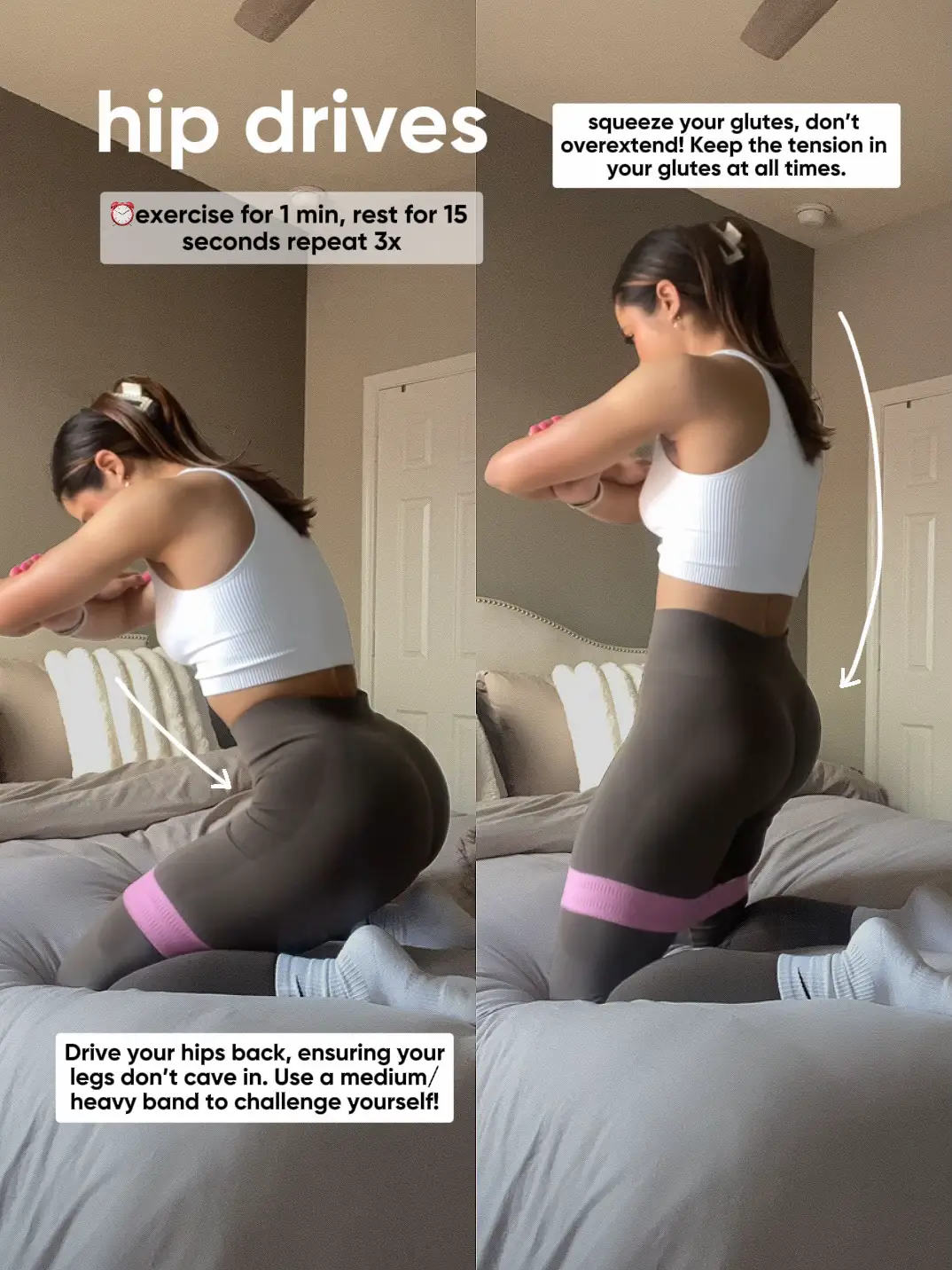Lazy Girl Booty Circuit with Resistance Bands