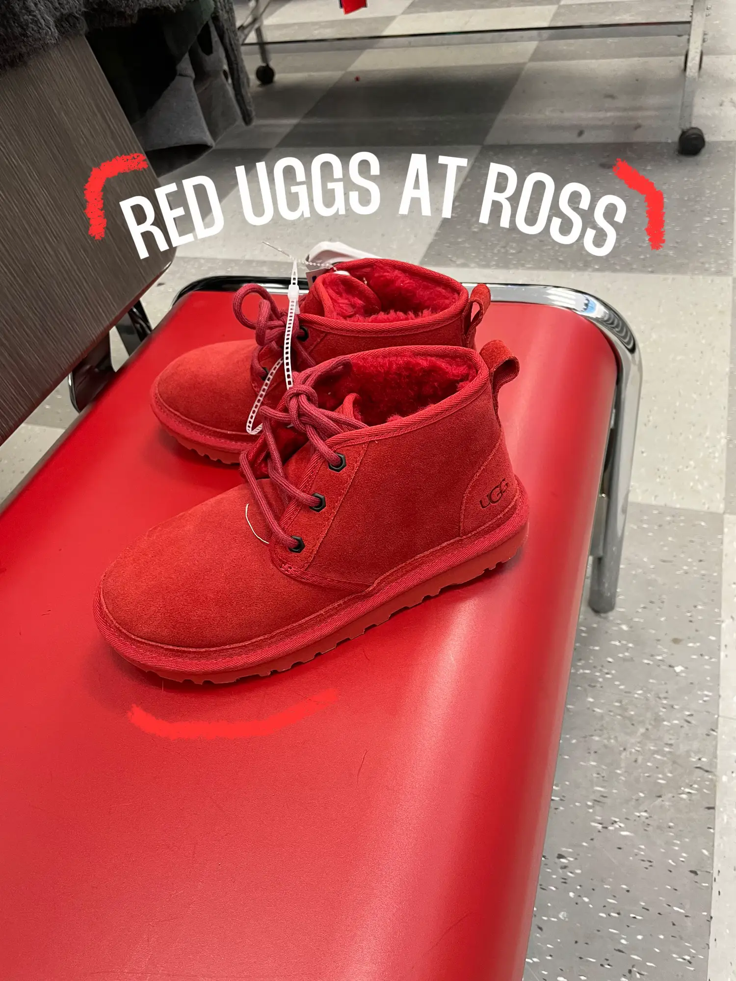 Red on sale uggs mens