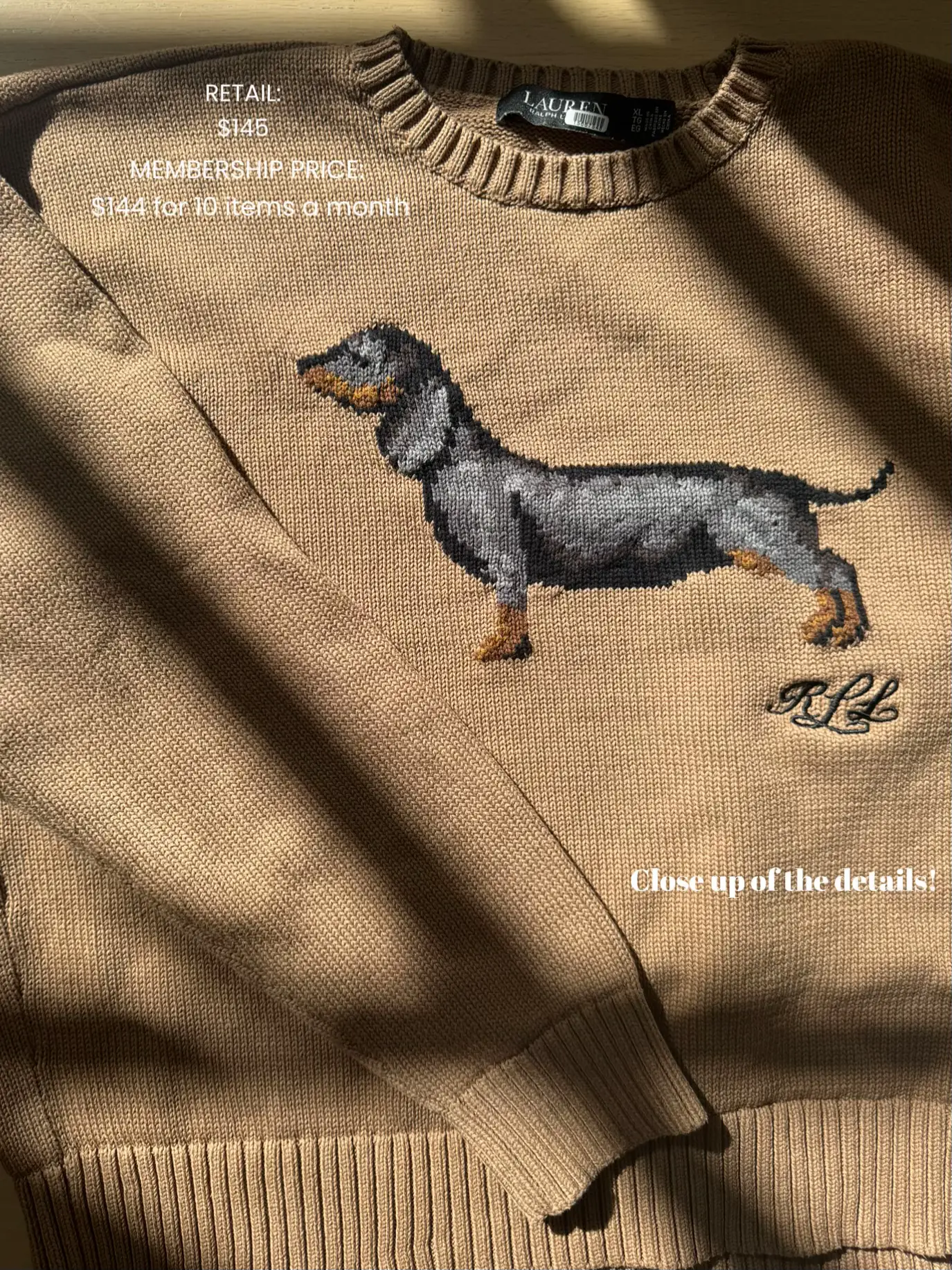 Dachshund sweater discount ralph lauren