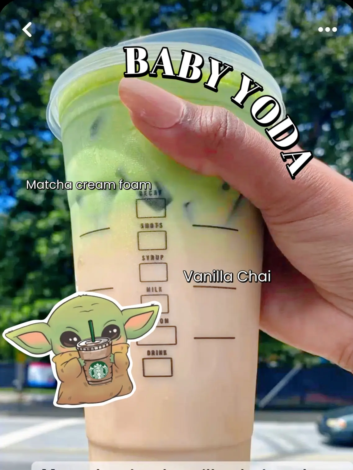 Starbucks Baby Yoda drink🧋's images