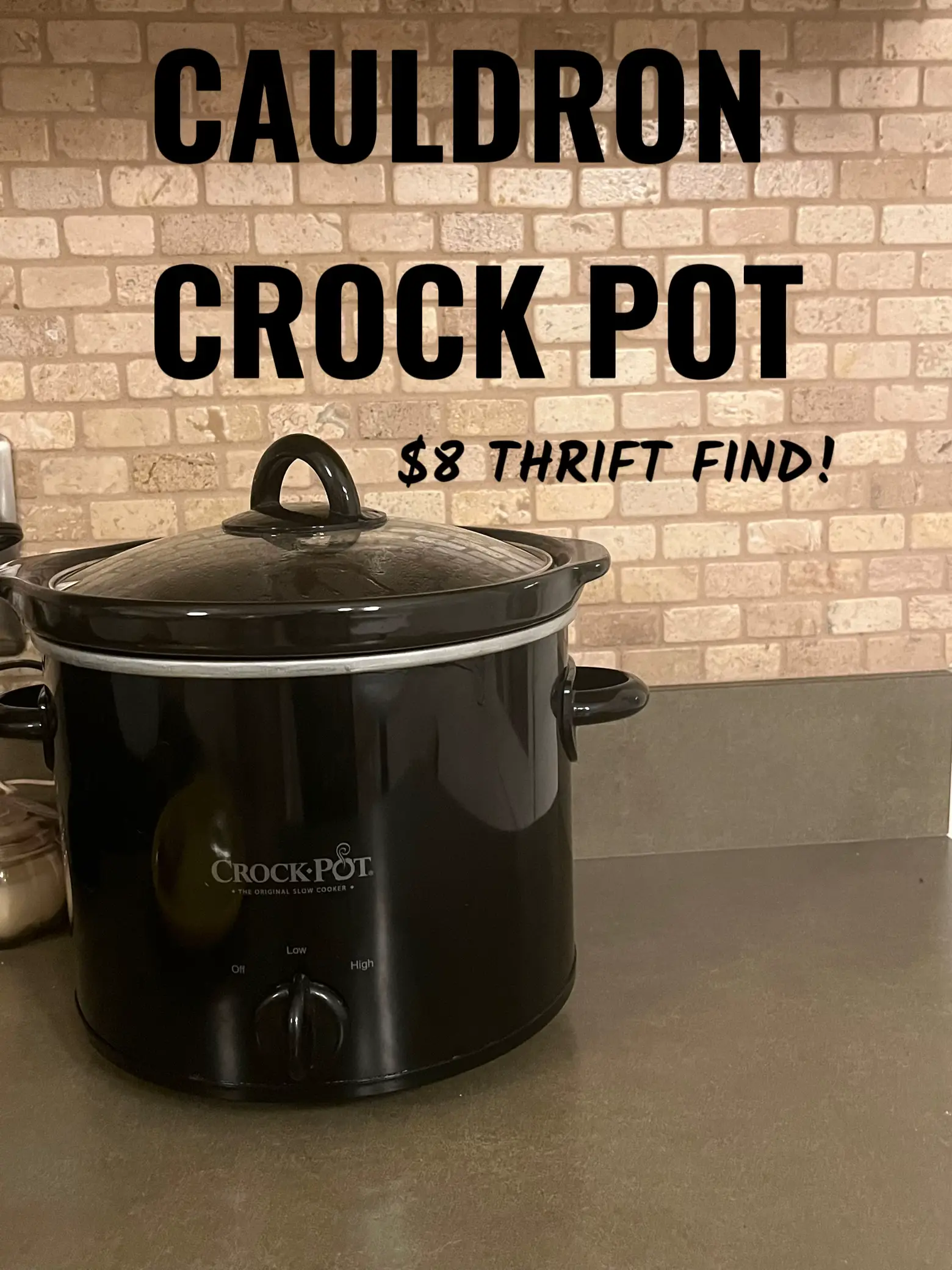 Slow cooker Crockpot 2 Quart/Round/Manual/Black/New/