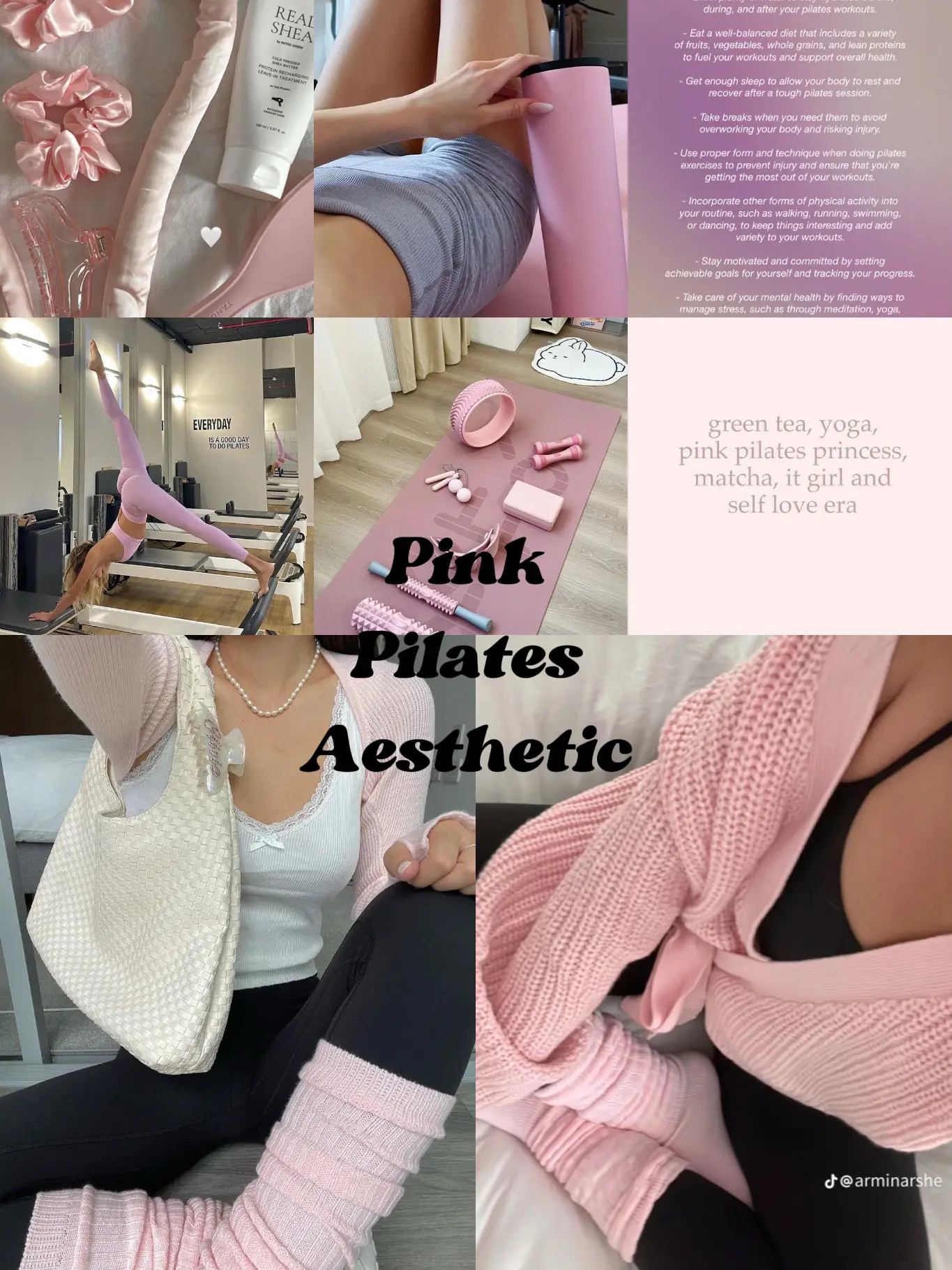 Pink pilates princess aesthetic 🤍 #pinkpilatesprincess