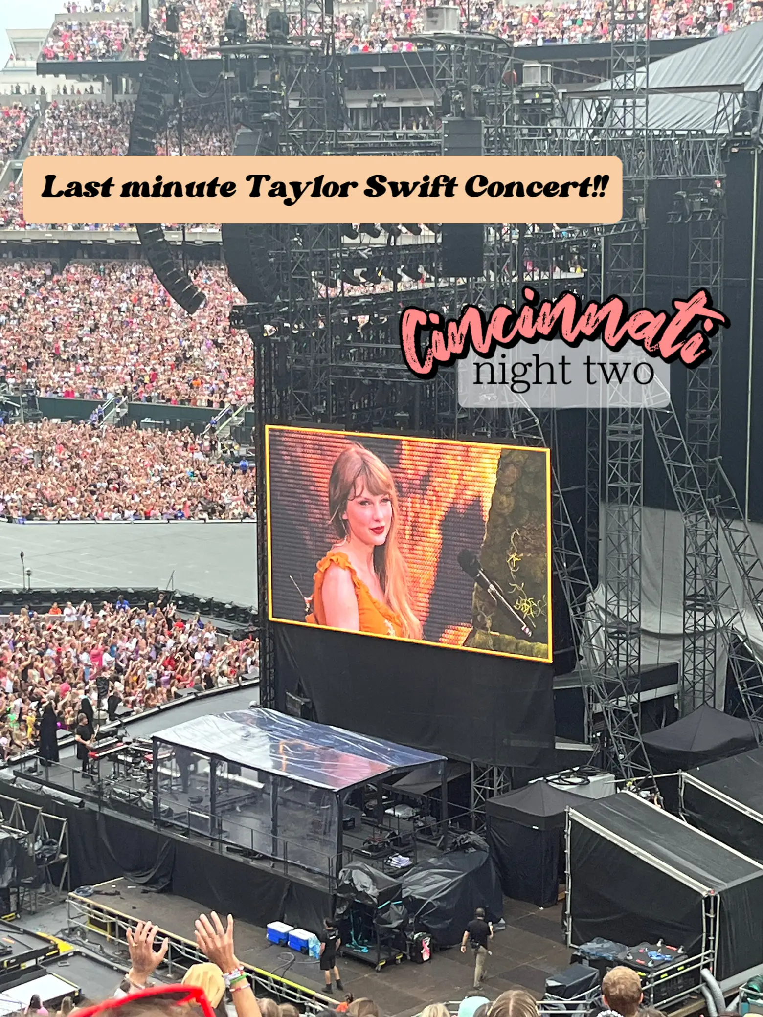 Going to see Taylor Swift tonight in Cincinnati, stopped by my