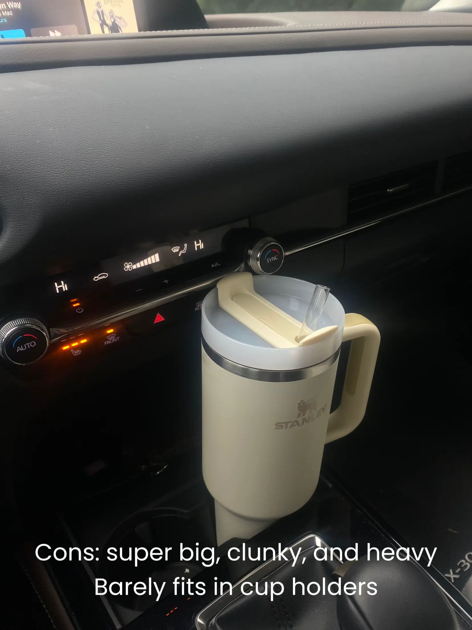 Does the Stanley Quencher tumbler fit in your car cup holder? #stanley, Stanley Tumbler