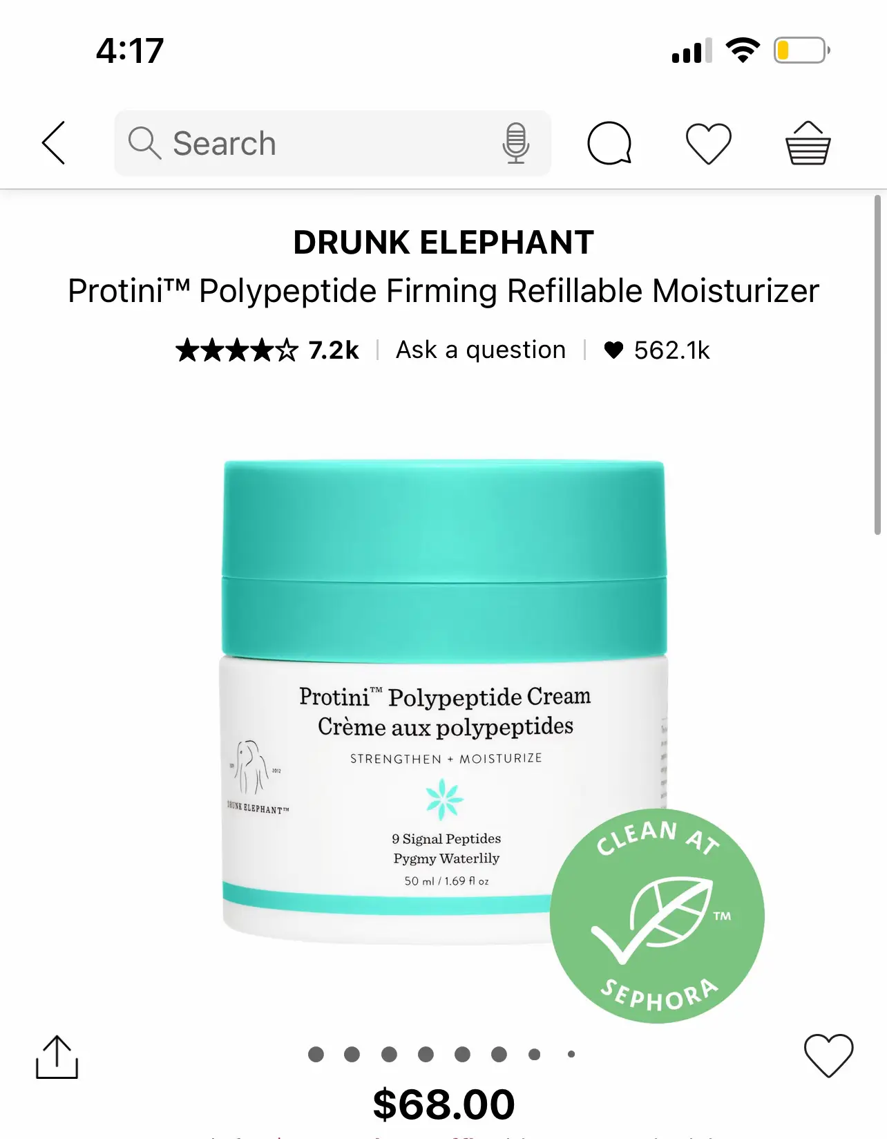 Drunk Elephant Protini Polypeptide Firming Refillable Moisturizer