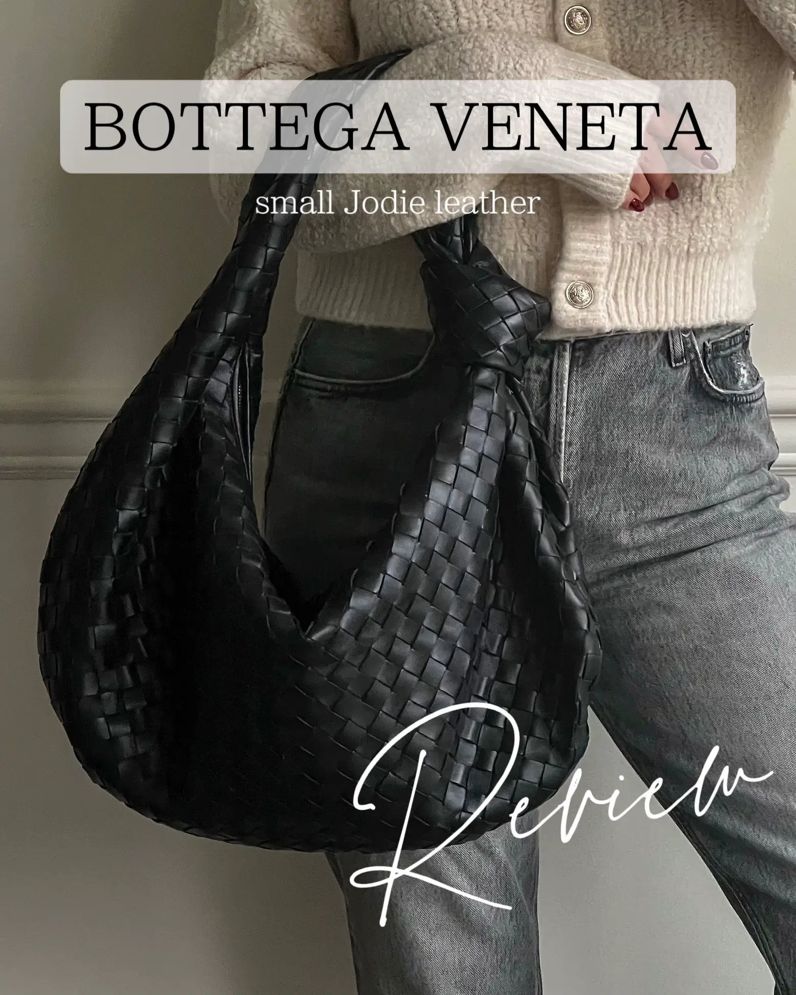 Bottega Veneta Teen Jodie Intrecciato Denim Shoulder Bag