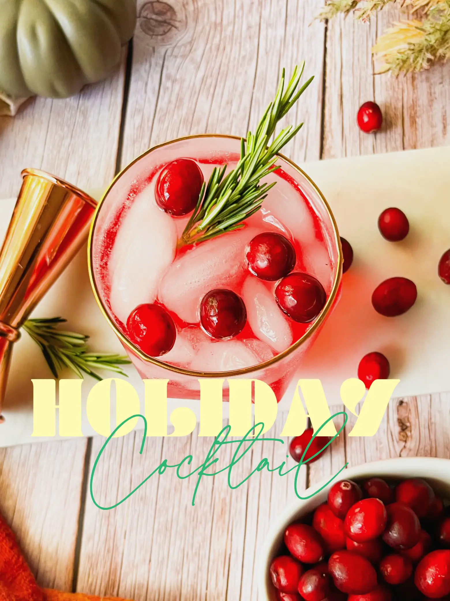 3 INGREDIENT Holiday Cocktail's images