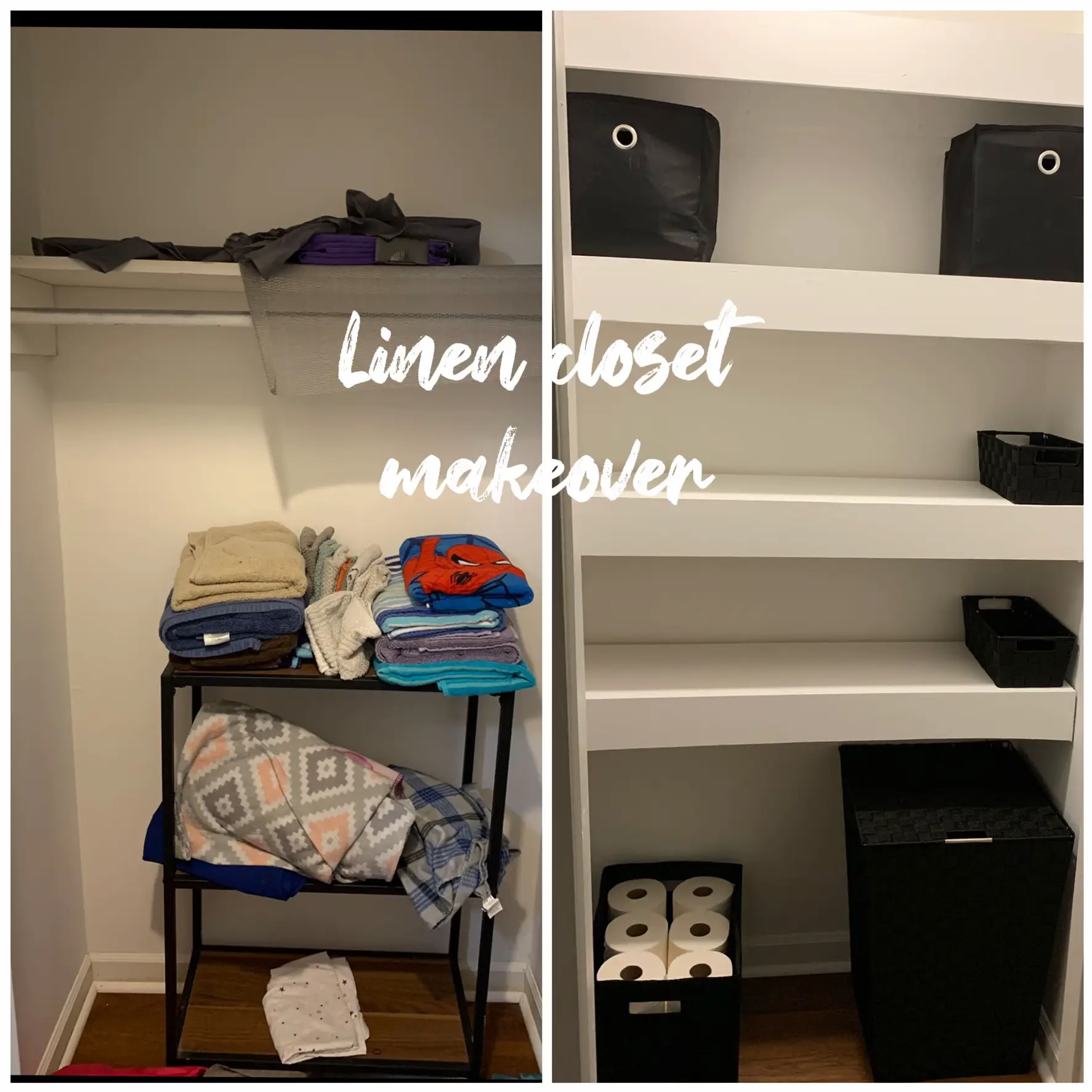 Small Linen Closet Organization! #organizewithme