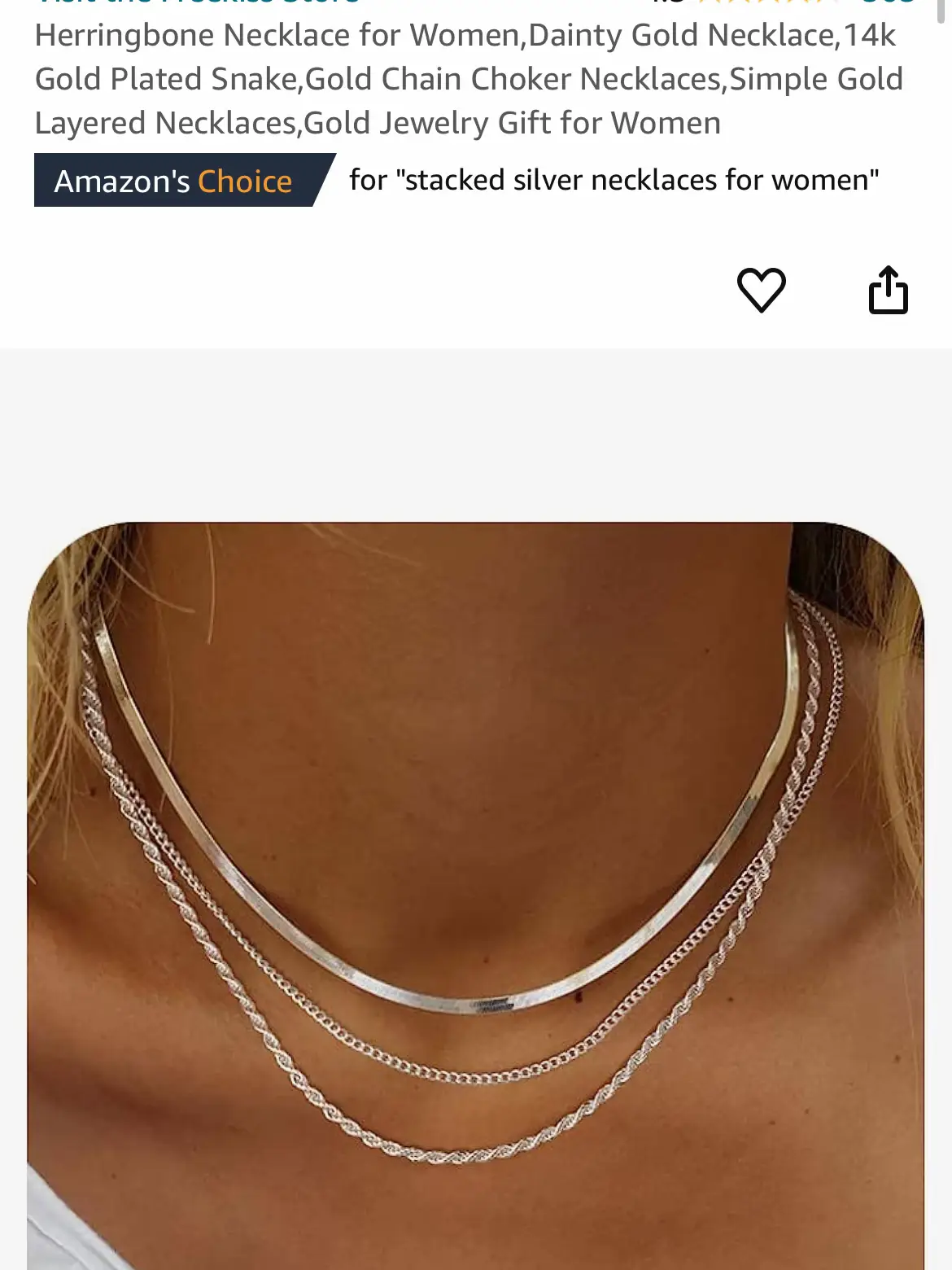  MBW Simple Layered Necklaces for Women, Dainty Silver Plated  Satellite Chain Necklace for Women layering Necklaces Thin Choker Stacked  Necklace Silver Jewelry Set Gift for Women Girls: Clothing, Shoes & Jewelry