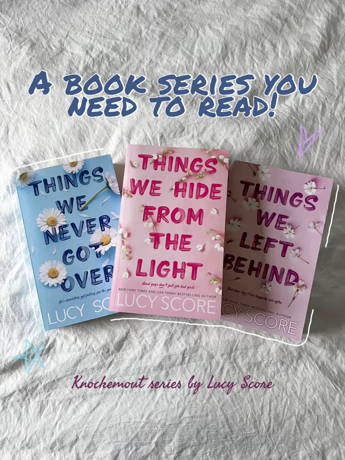 Buy Book Lucy Score Knockemout Series Collection 2 Books Set (Things We  Never Got Over, Things We Hide From The Light) by Hodder Paperbacks