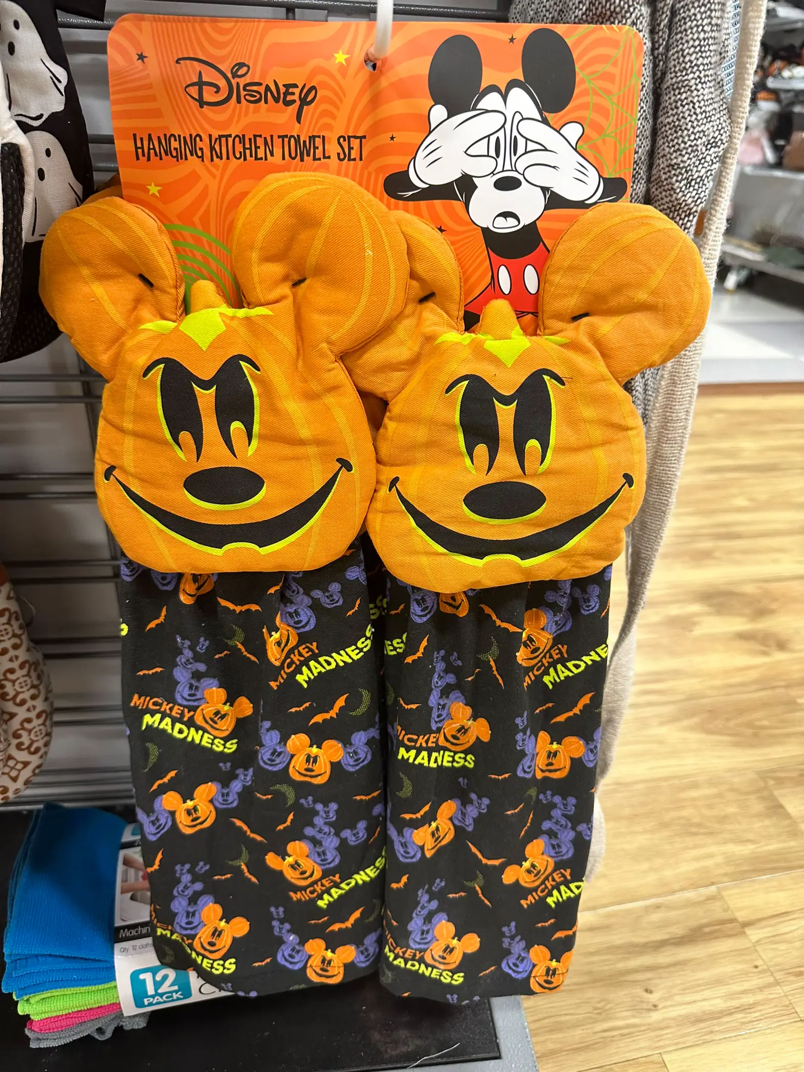 Disney, Kitchen, Disney Mickey Mouse Halloween Kitchen Towels Pack Of 2