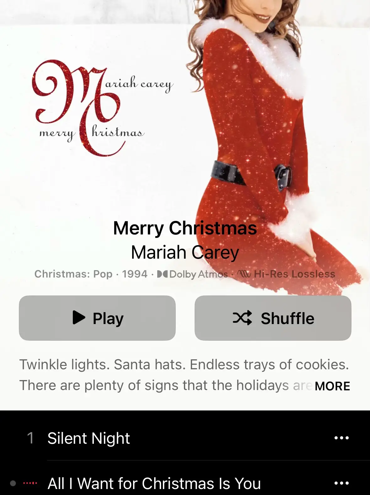Hey Siri 🎧 play “All I want for Christmas” by Mariah Carey