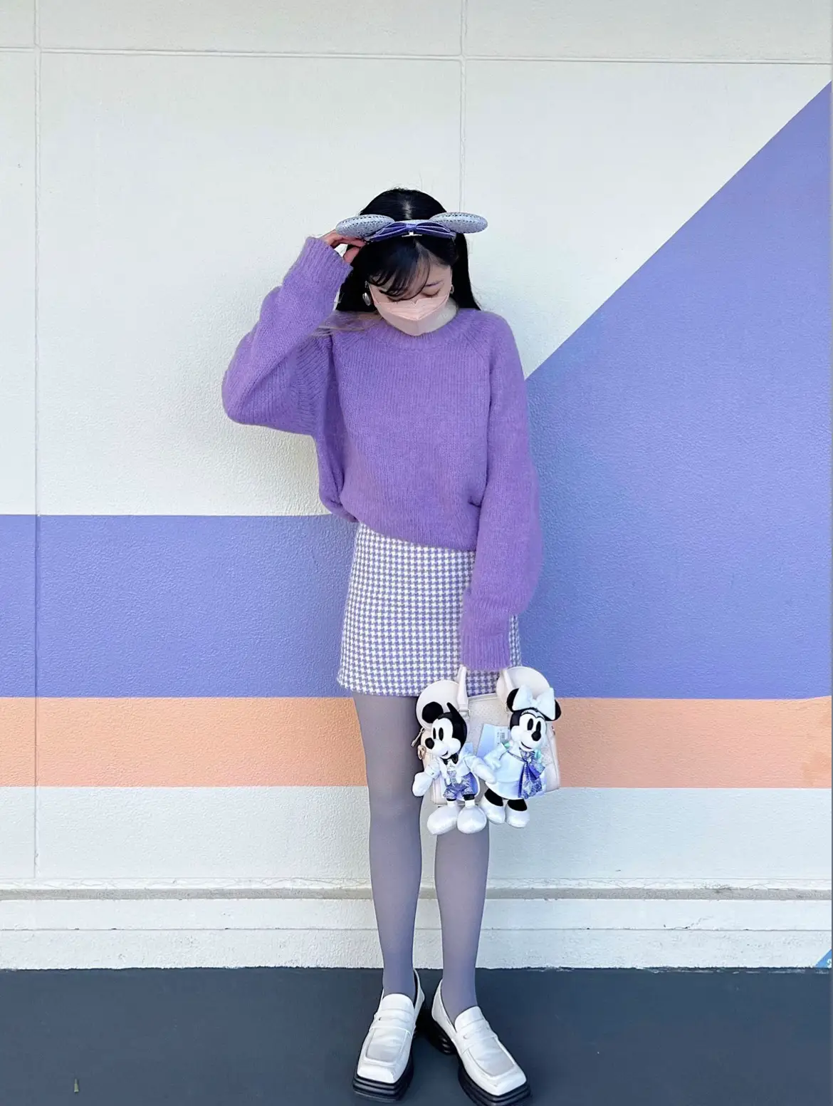 ディズニー】パープルカラーでディズニー100コーデ | 中島姉妹(妹)が  