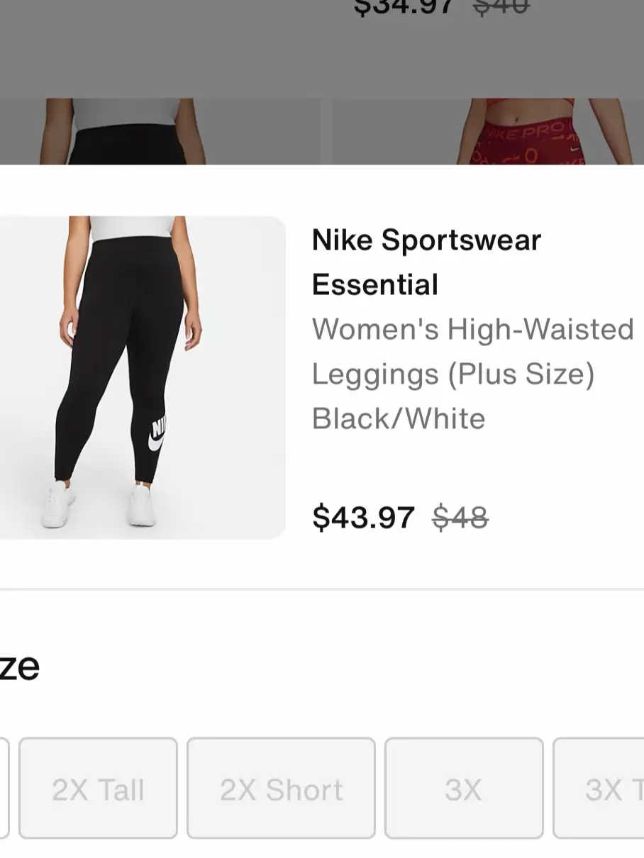 Nike Sportswear Essential Women's High-Waisted Leggings (Plus Size)