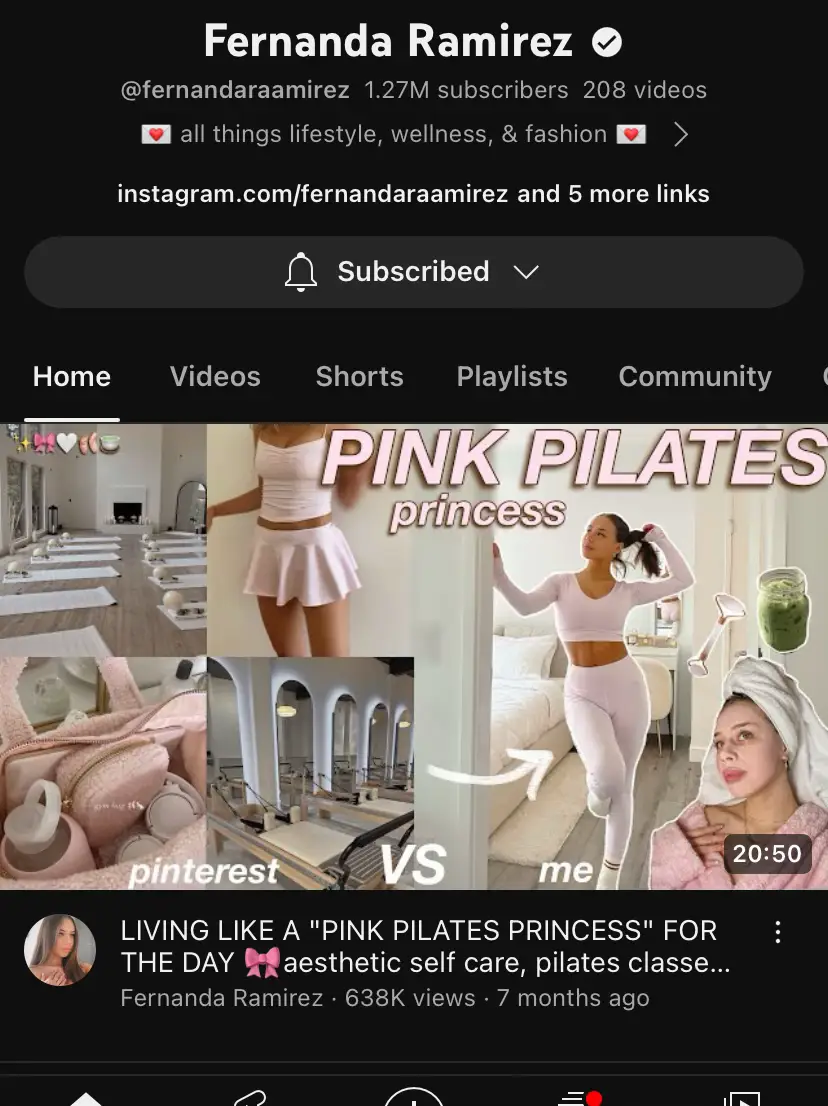 🩰🤍🎀🤍🩰🎀 pink pilates princess - playlist by fernanda ramirez