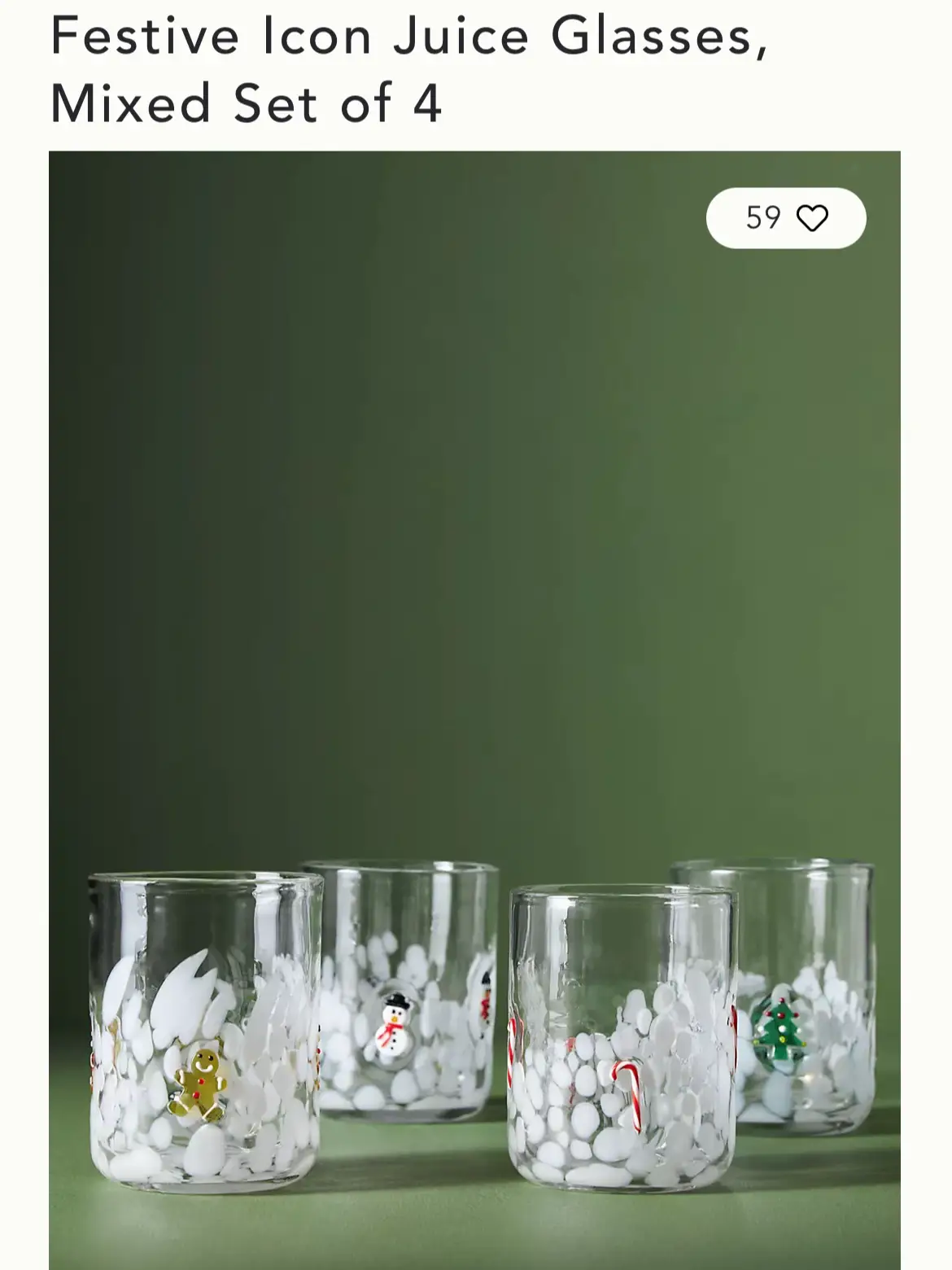 Icon Juice Glasses, Set of 4