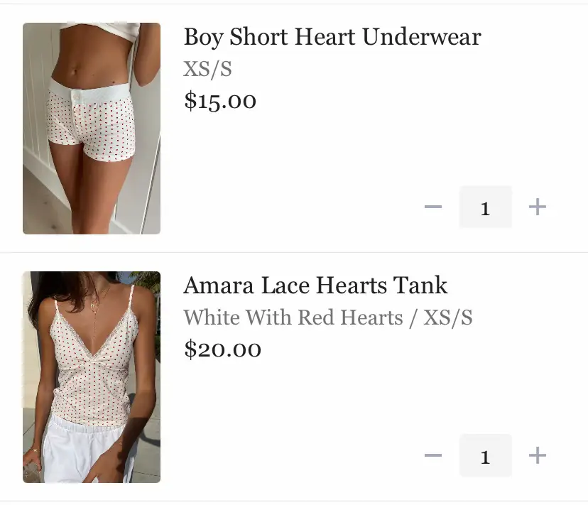BNWT Brandy Melville Shorts with Hearts/cream Colored With Blue Hearts