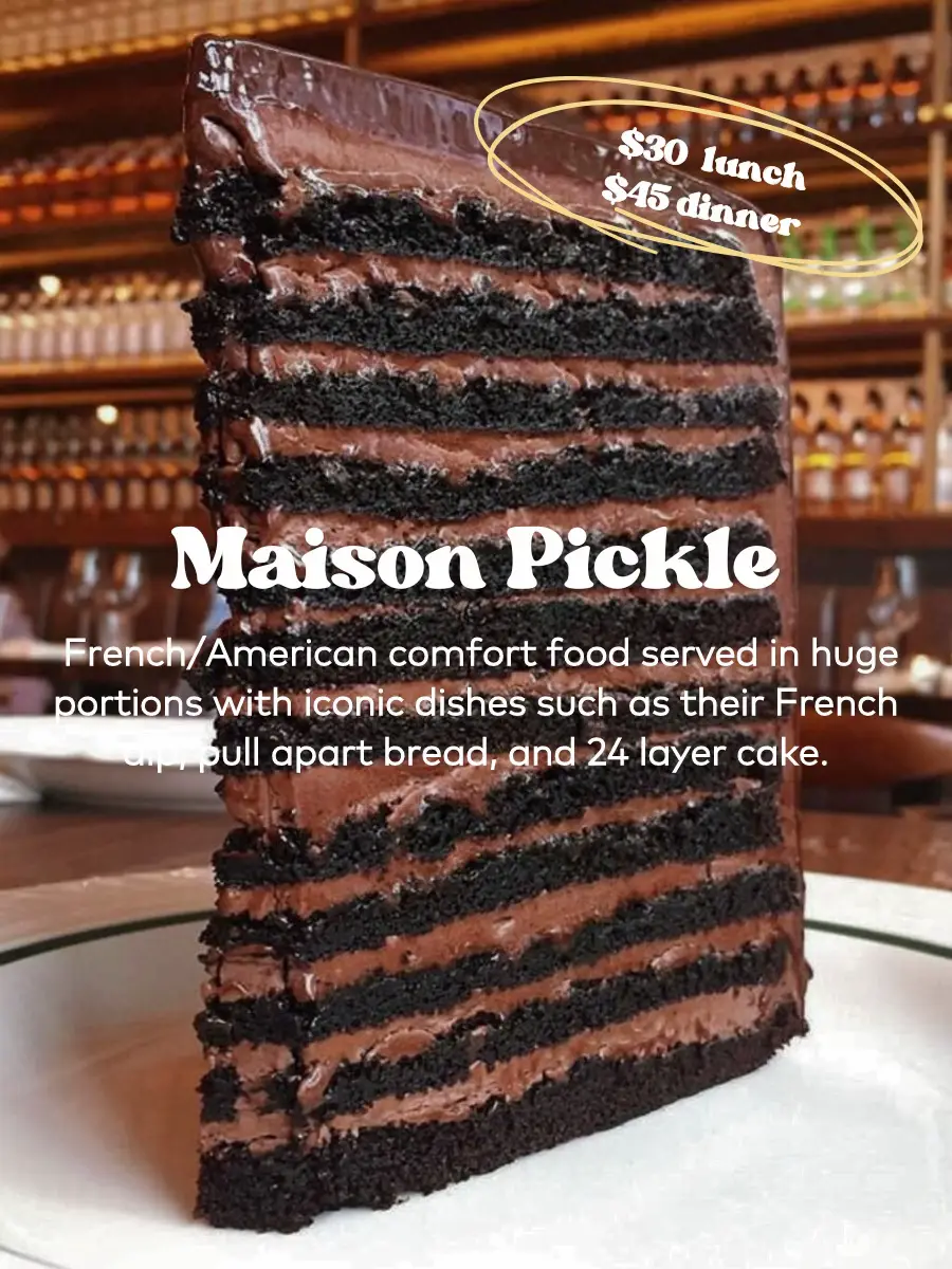  A large piece of cake with a price of $30.