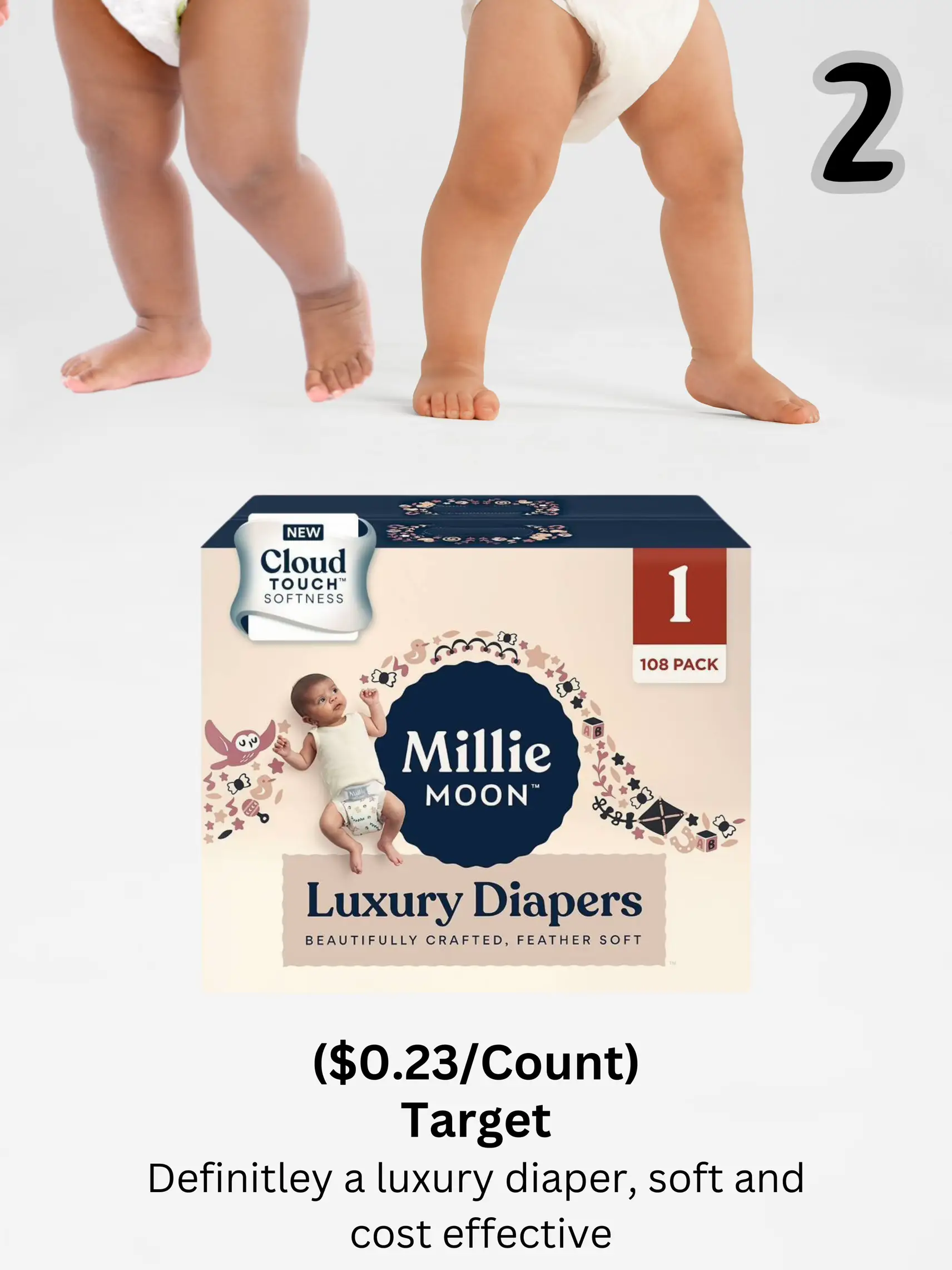 Millie Moon Disposable Overnight Diapers : Target