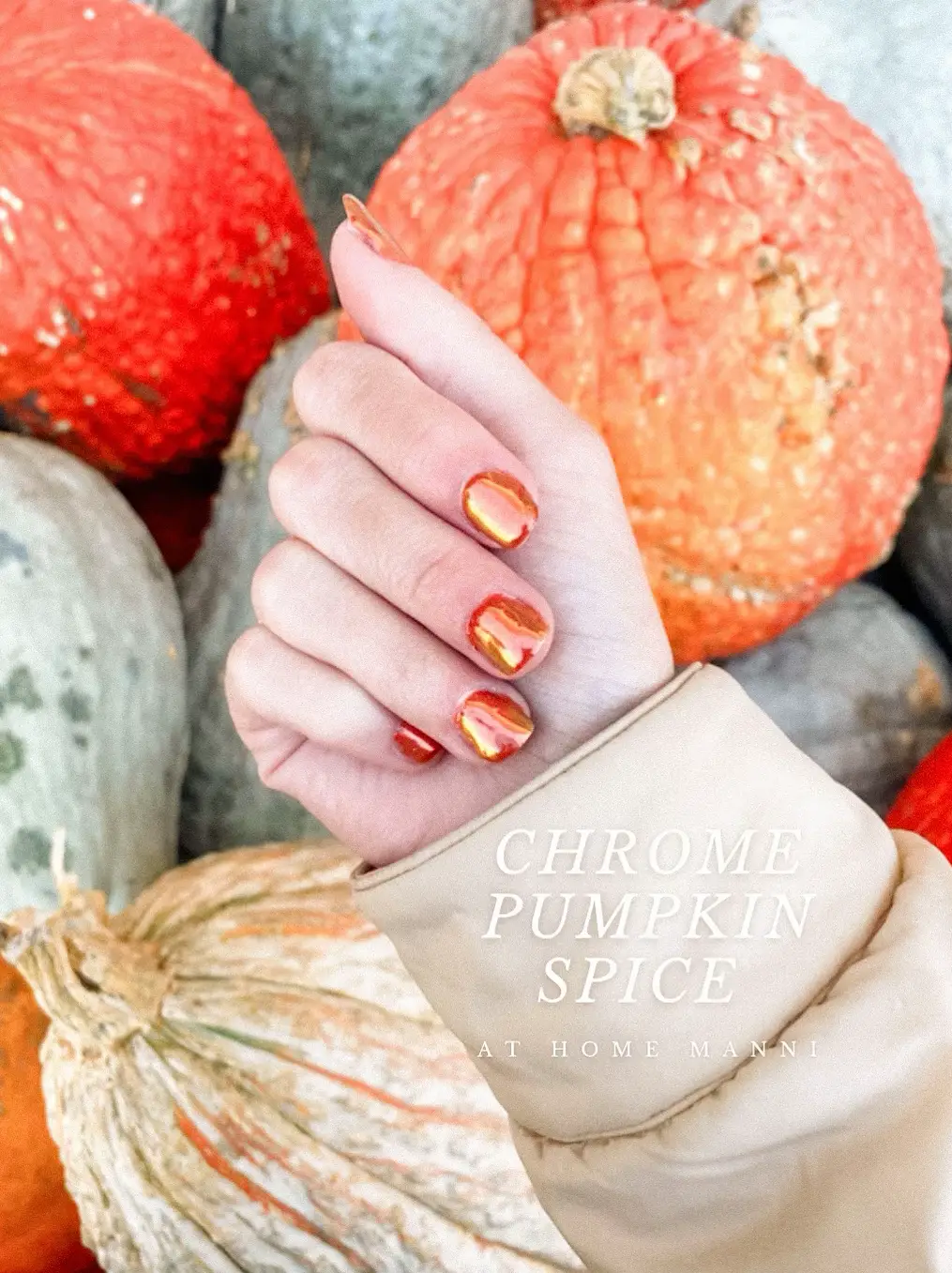 DIY Chrome Pumpkin Spice Nails | Gallery posted by Bgarnett | Lemon8