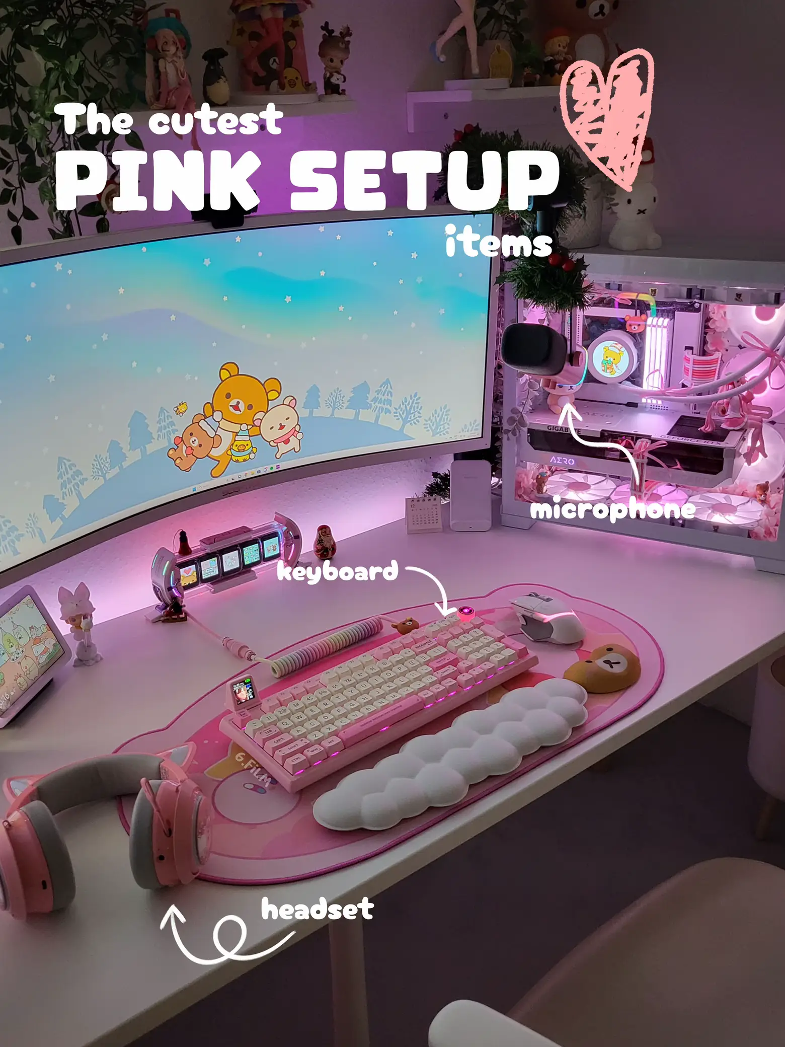 For my pink gaming set up girlies 👀 If you're in the market for a new