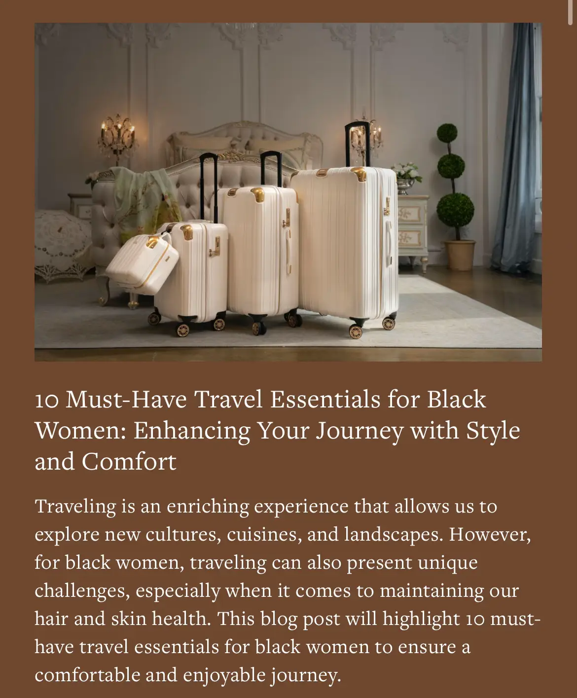 15 Travel Essentials Woman Adventurers Must Own - Black Woman Great