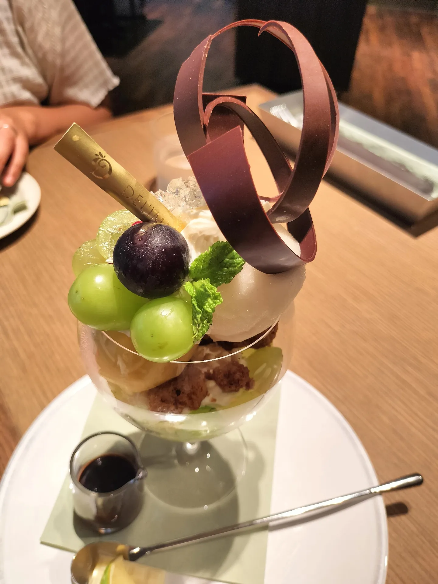 Muscat and chocolate? And lime!? Taste change parfait that shows