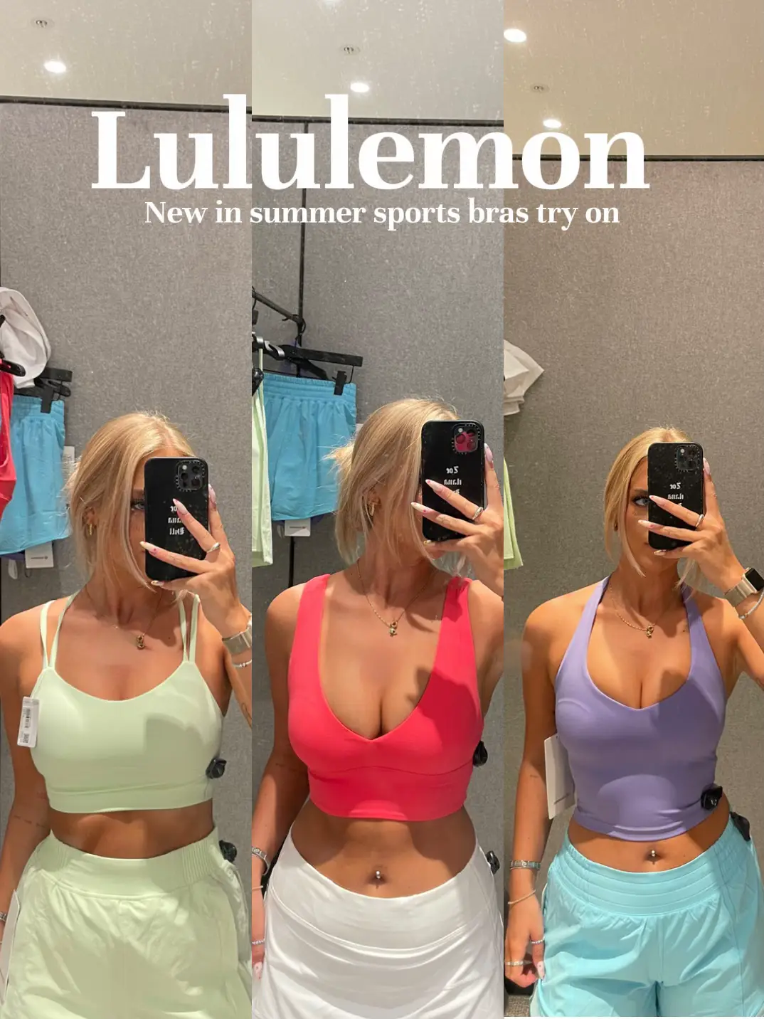 Lululemon summer sports bra try on