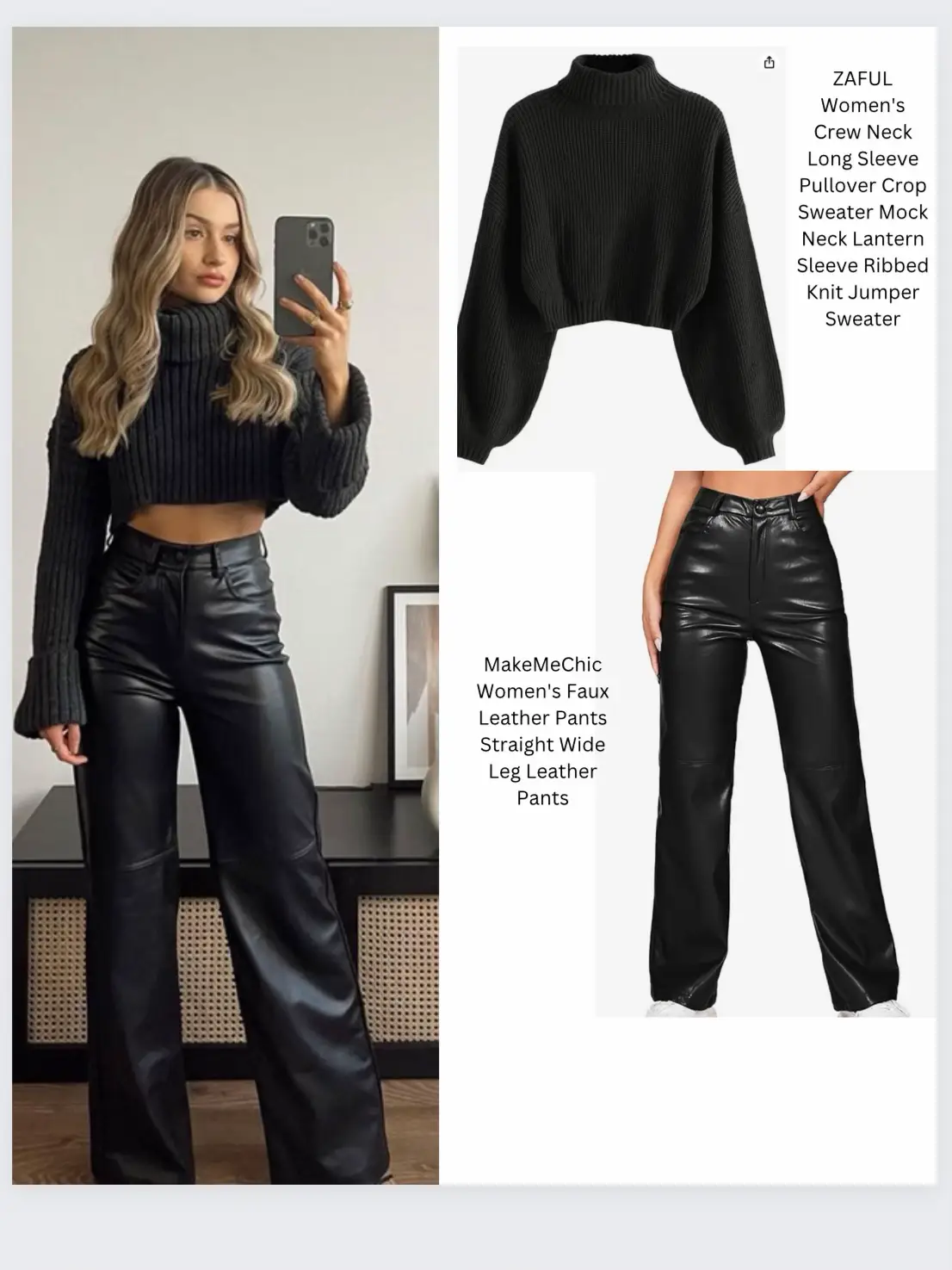 LEATHER PANTS OUTFIT INSPO, Gallery posted by Mariama Hutson