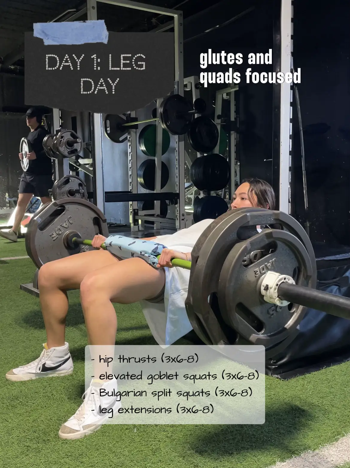 glutes will thank you later🤌🏼✨@AYBL - Workout deets - • Squats 3x10