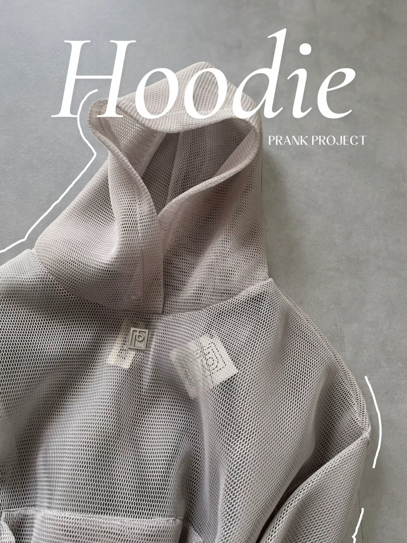 Stylish with one point ♡ PRANK PROJECT mode sheer hoodie