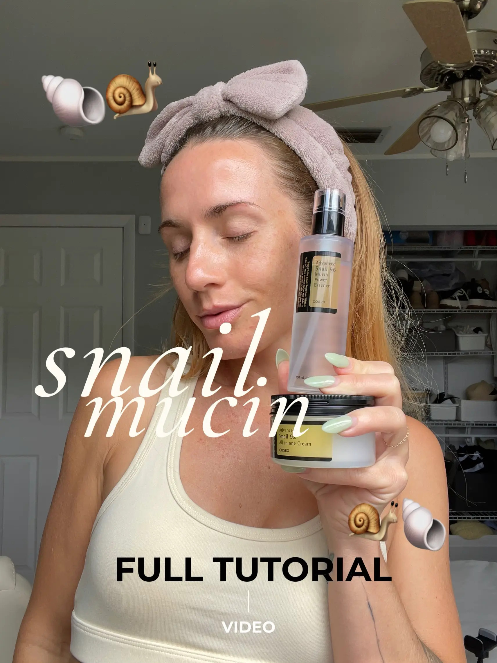 How to Apply Snail Mucin Properly 🧖🏼♀️🐚 | Video published by Christina | Lemon8