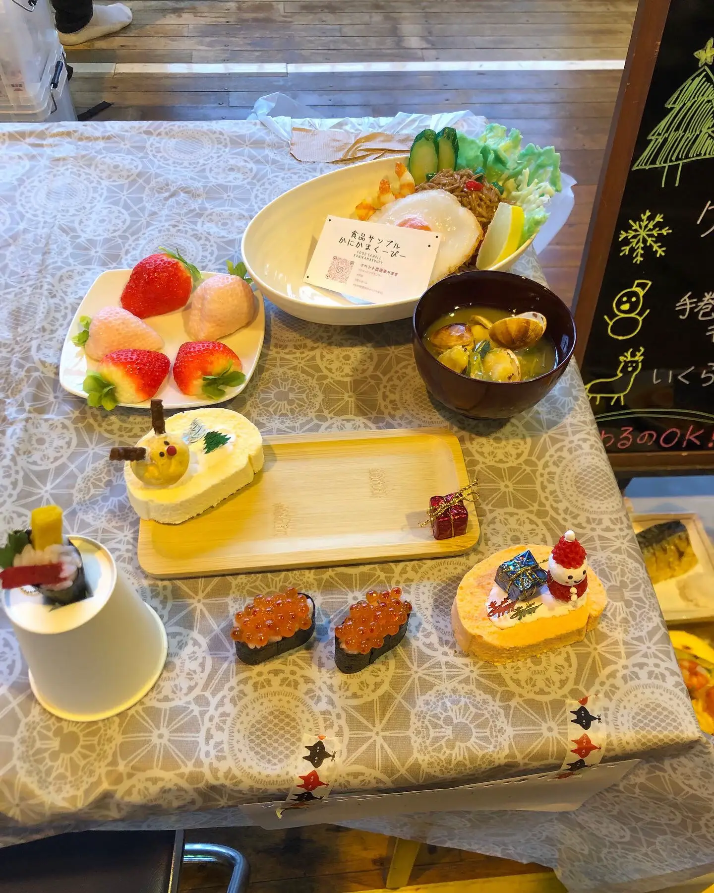 昭和レトロ☆喫茶店の食品サンプルケース風 コレクションケース - 家具