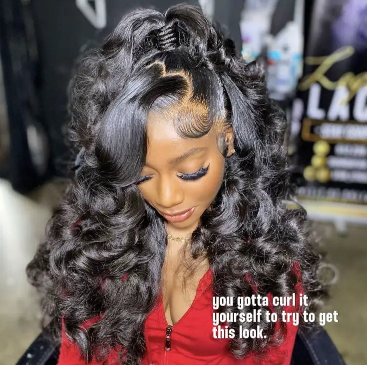 Side Part Sew In With/Without Closure Install Detail – CurlyMe Hair