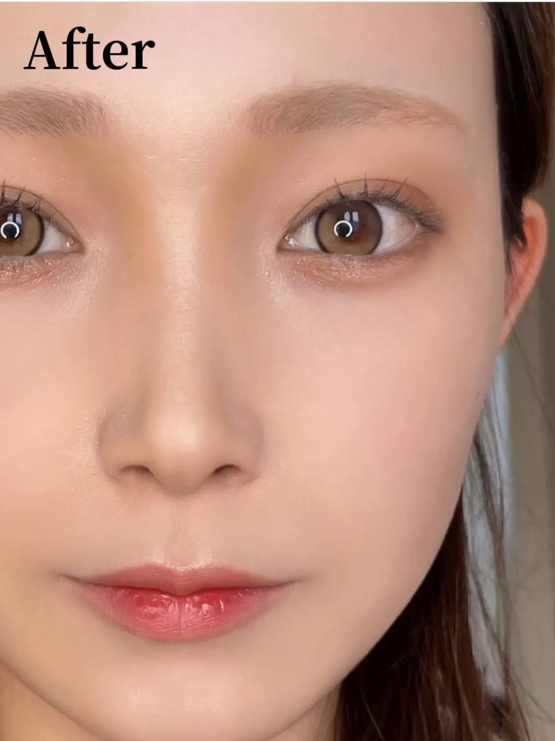 【鼻筋・小鼻に立体感を 】基本的なナチュラル鼻高メイク | 🦋Karin.が投稿したフォトブック | Lemon8