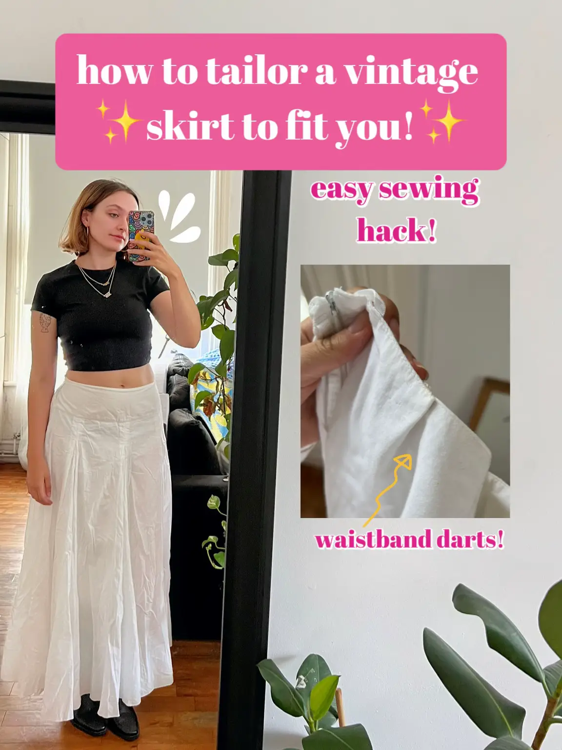 DIY Flannel Skirt from Pajamas Thrift Flip 