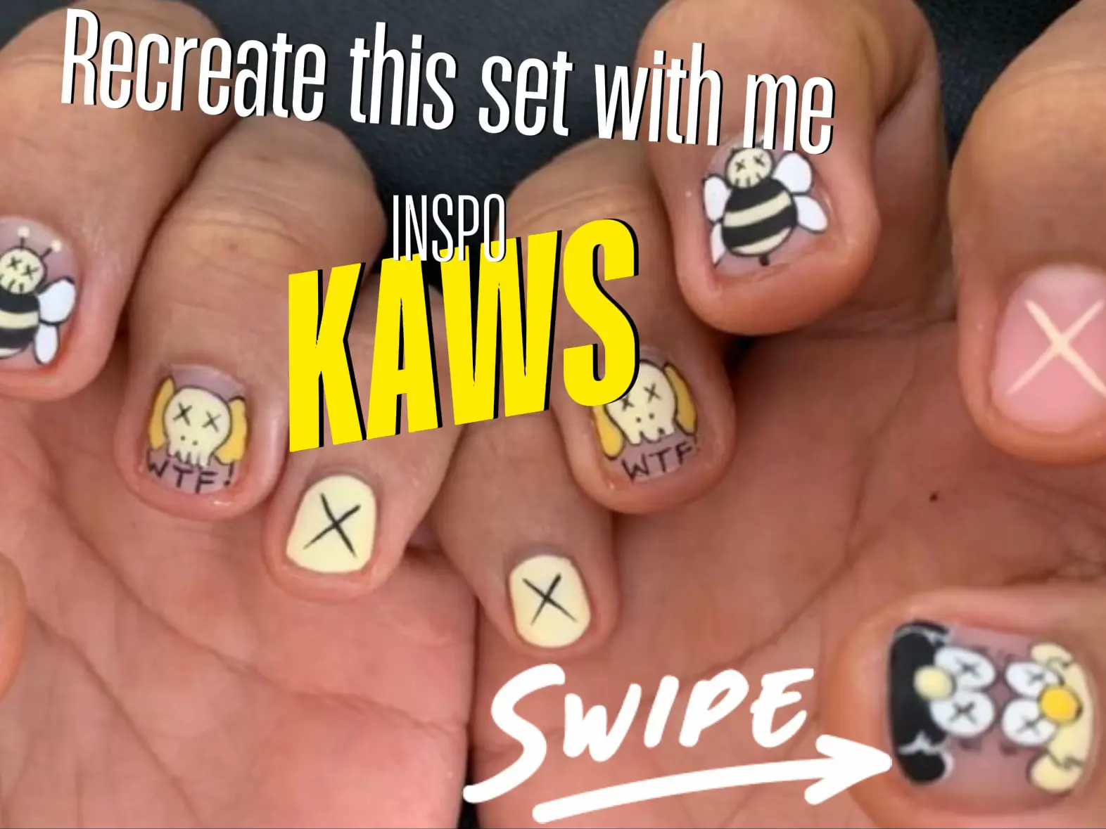 kaws nail charms  - Lemon8 Search