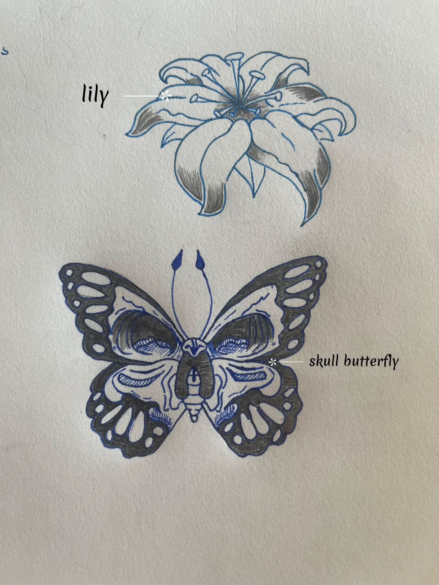 My very first tattoo on someone else 🦋✨ •Drawing up this custom