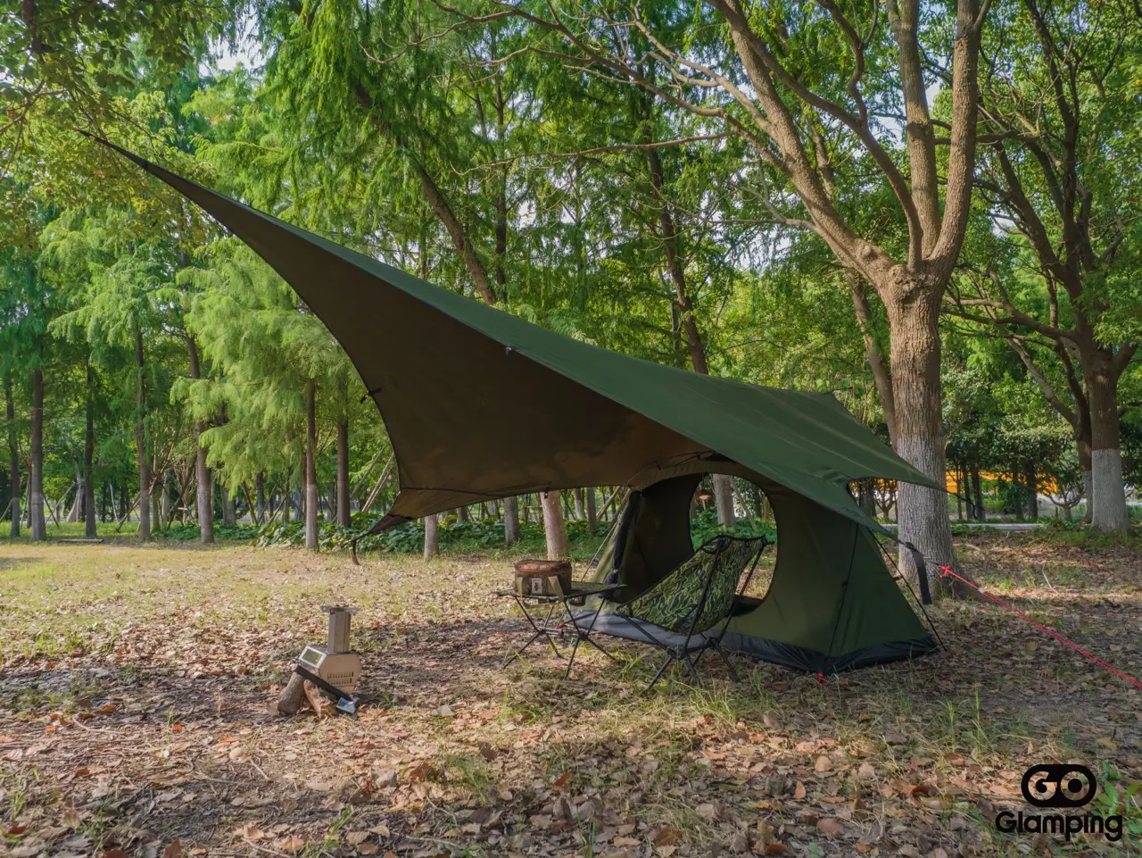 🍀アーミーグリーンのSKY EYEと山帆！ | GOGlampingが投稿したフォト