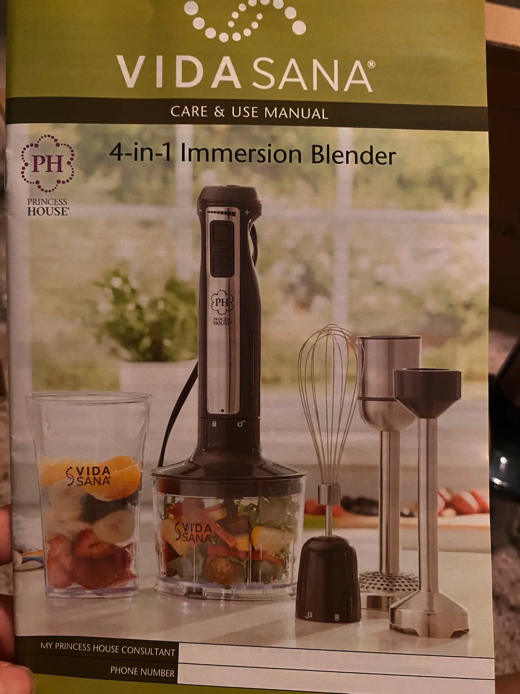 Princess House 4-in-1 Immersion Blender - Vida Sana France