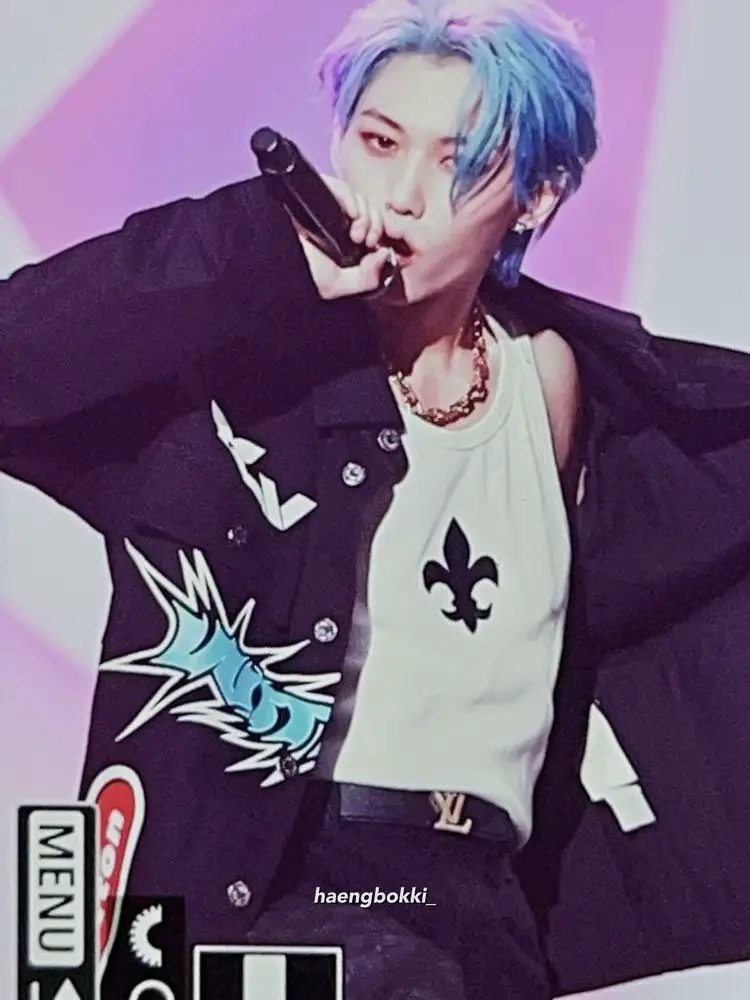 Felix #OOTD 🩵🪽 on X: So yes, they're the same LV pants he wore to Lolla!  The pants and both the paradise chain bracelet and necklace in that design  are not available