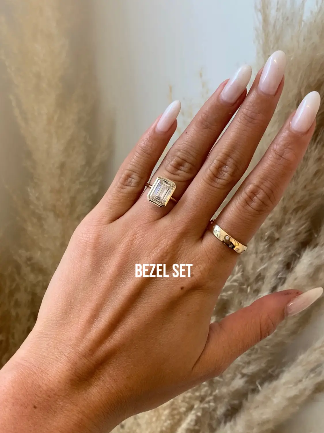 Bezel Set Emerald Cut Band – The Clear Cut