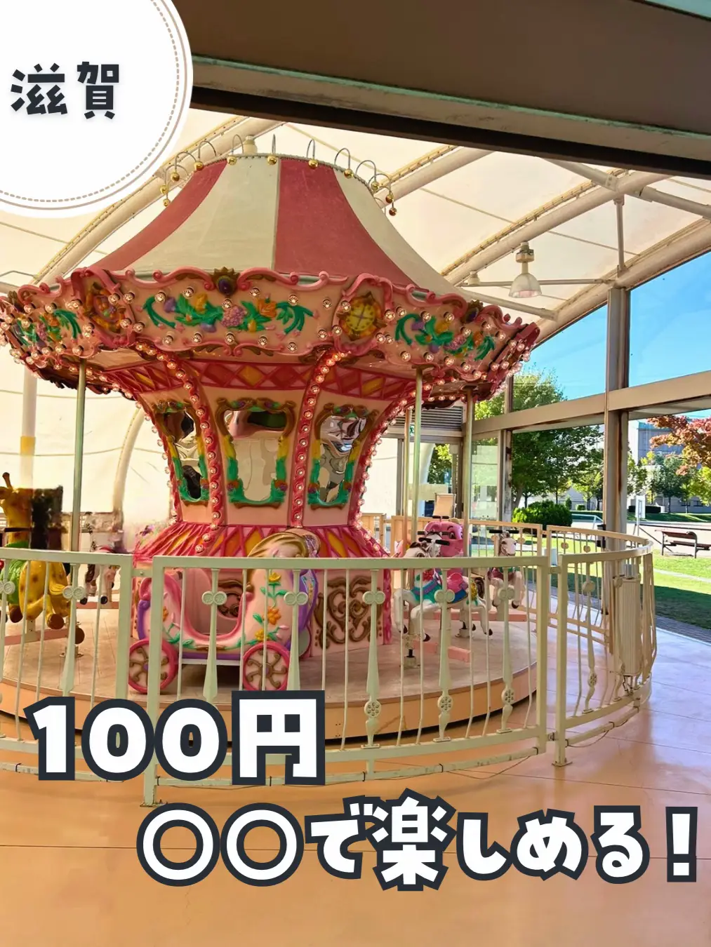 衝撃❗️○○にある100円メリーゴーランド