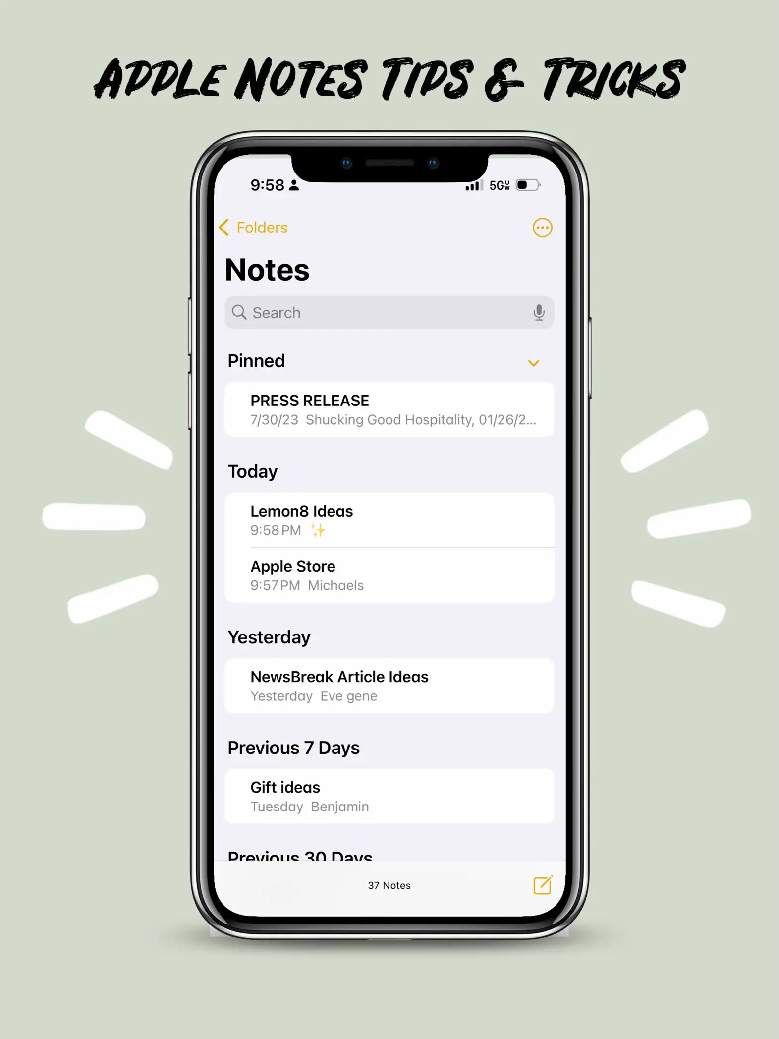 Apple Notes Tips & Tricks 📲, Gallery posted by Inna Dinkins