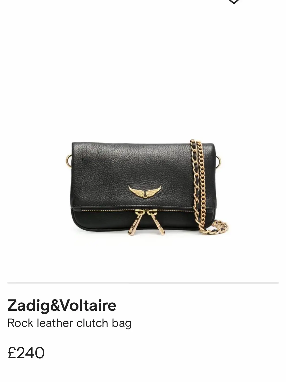 Zadig & Voltaire Rock Knitted Clutch Handbag