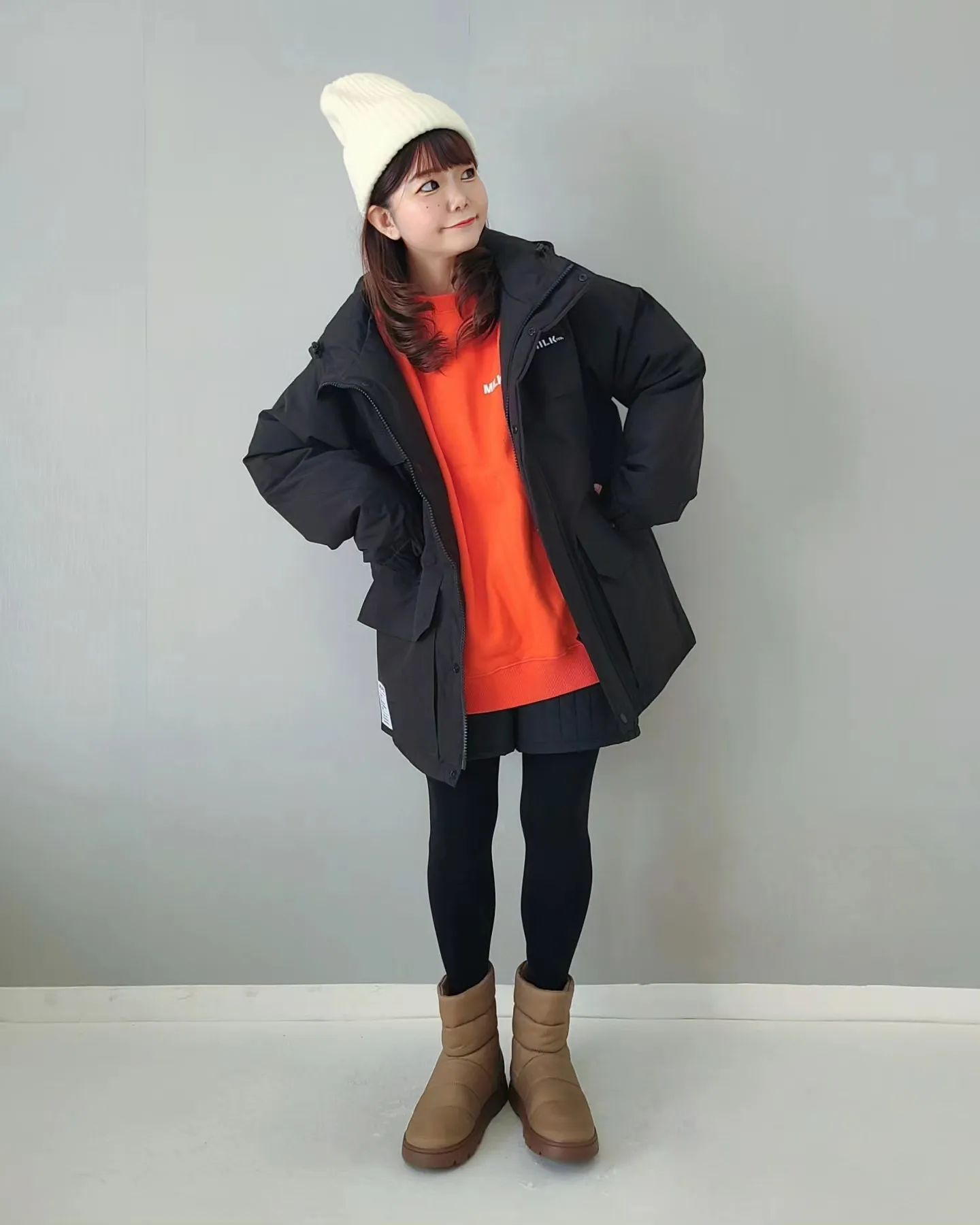 セールネット MILKFEDミルクフェド♡HOODED PUFFER JACKET コート