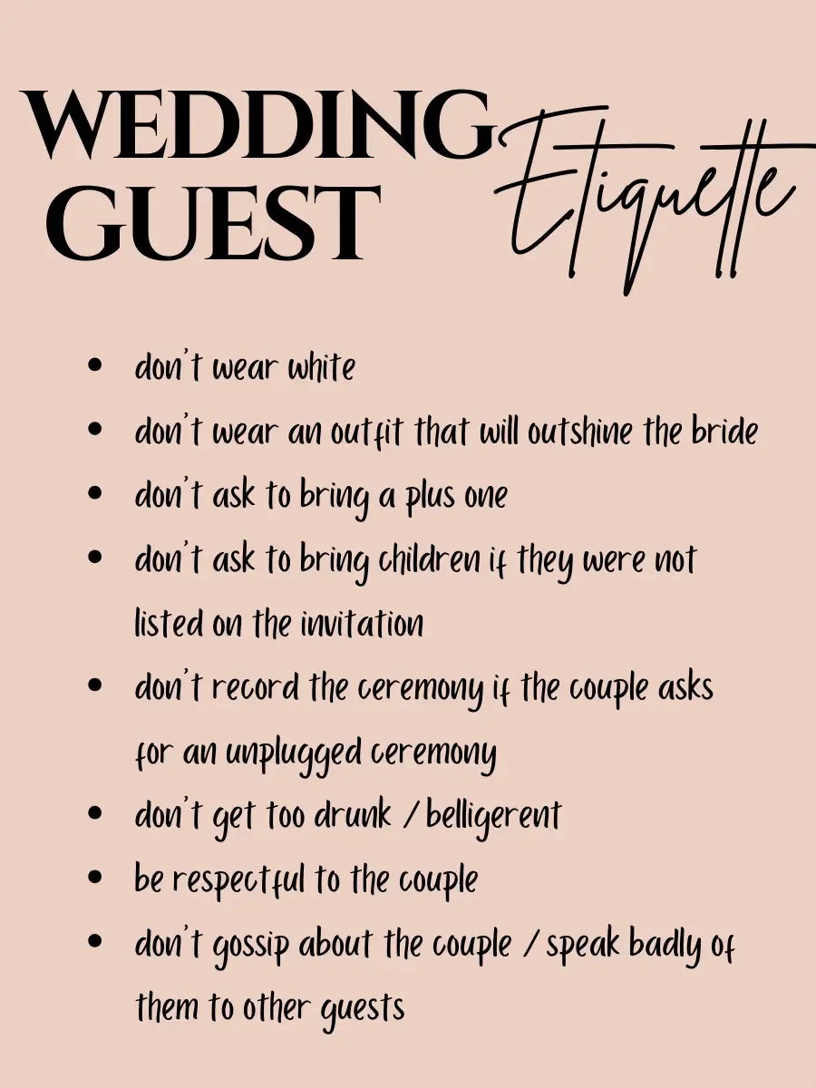 How to Make a Wedding Guest List (Plus Who Not to Invite