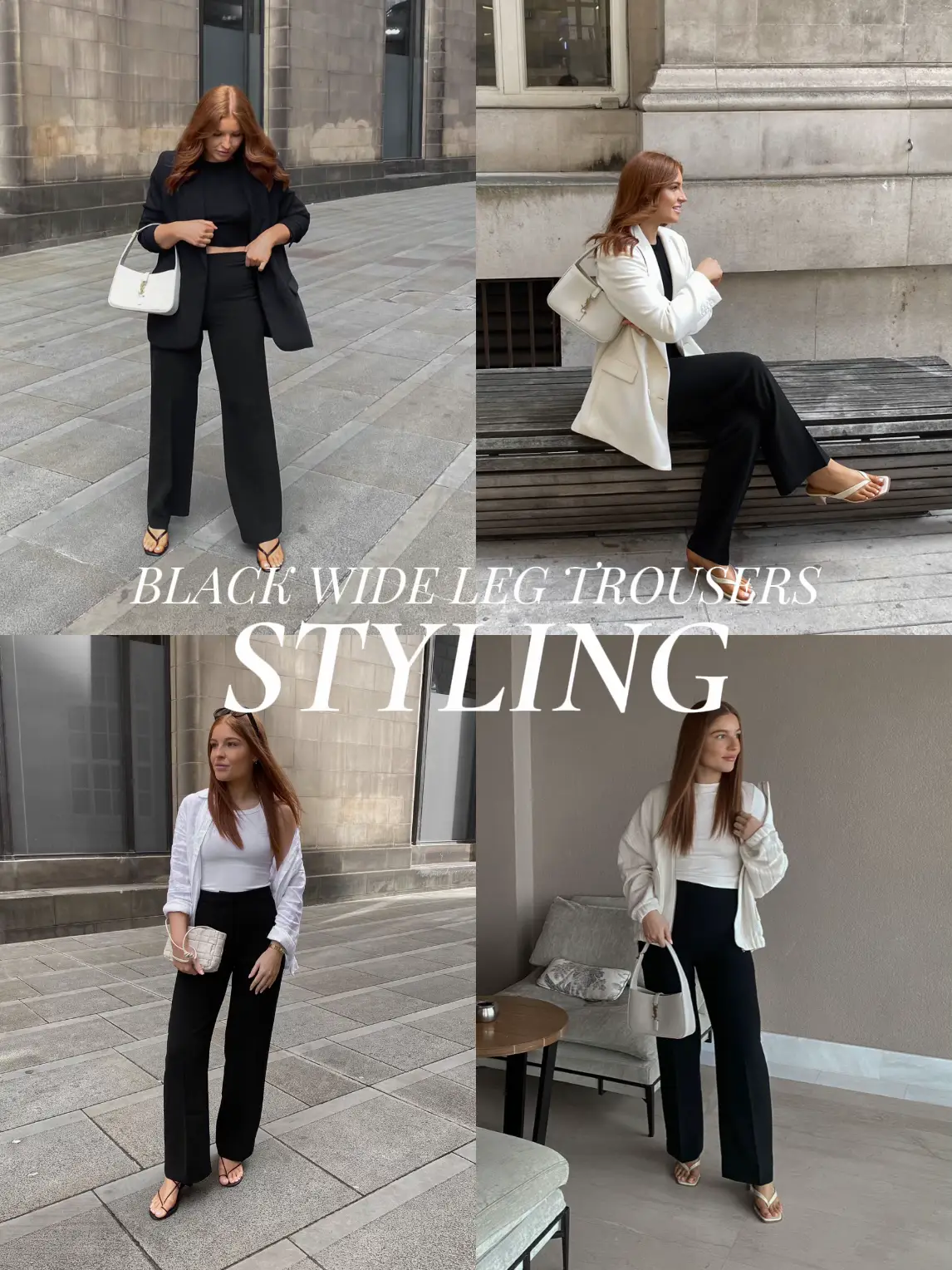 5 Ways To Style Black Wide Leg Trousers 🖤, Gallery posted by Lydia Fleur