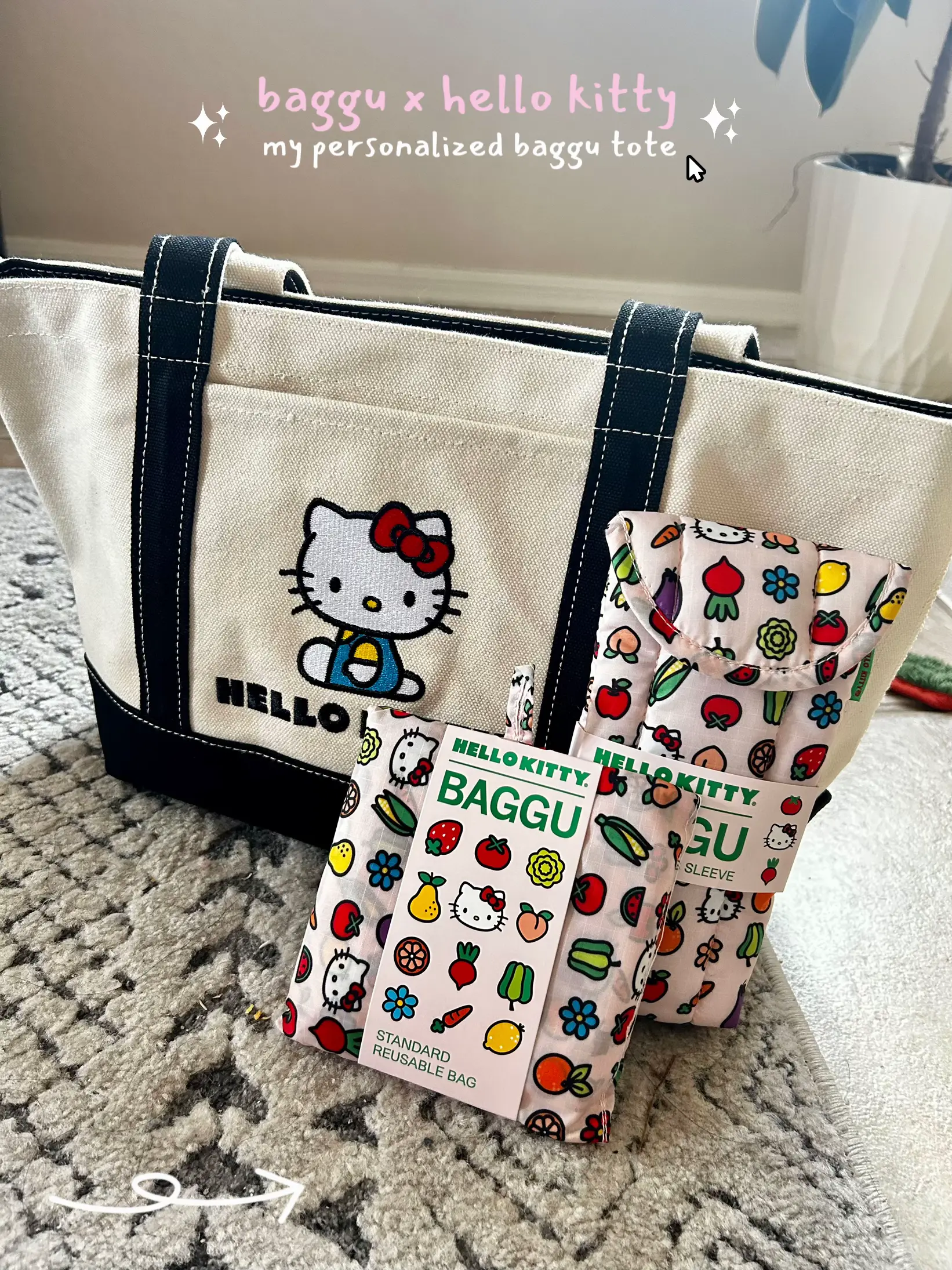 Hello Kitty and Friends x Baggu Puffy Lunch Bag